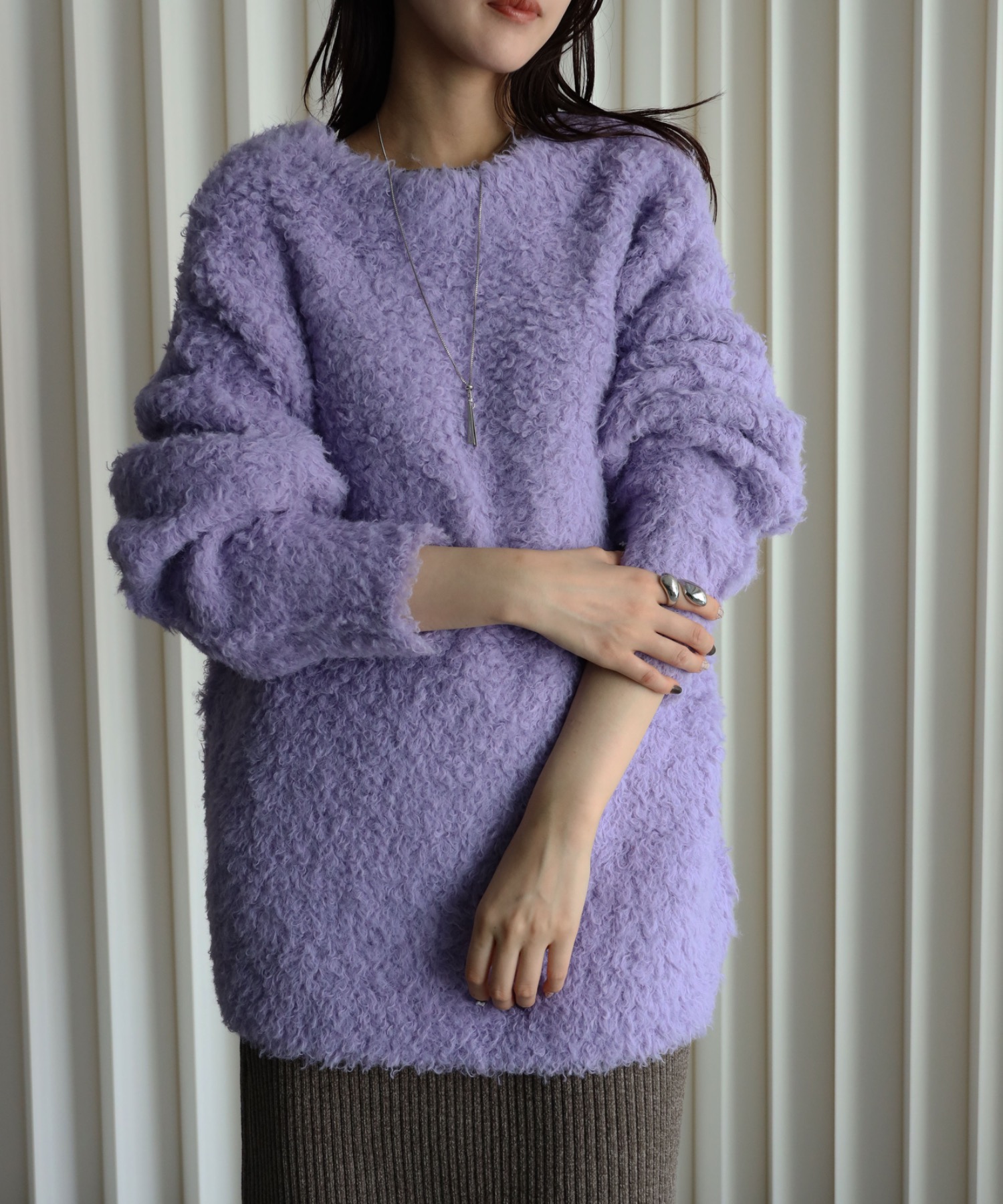 model：164cm. 着用サイズ：FREE