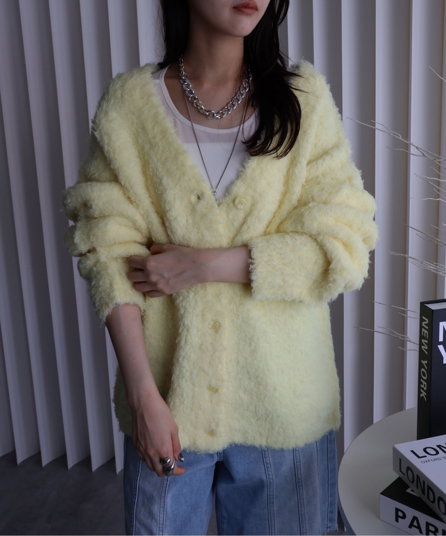 model：164cm. 着用サイズ：FREE