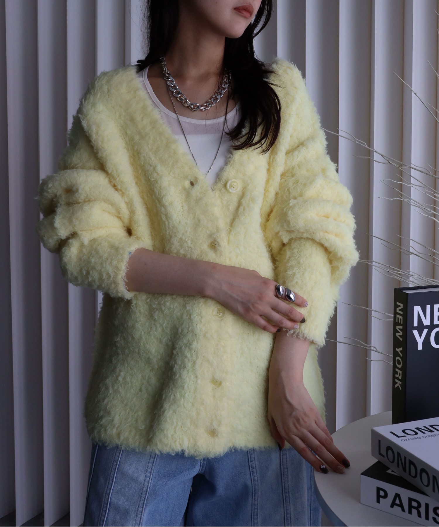 model：164cm. 着用サイズ：FREE