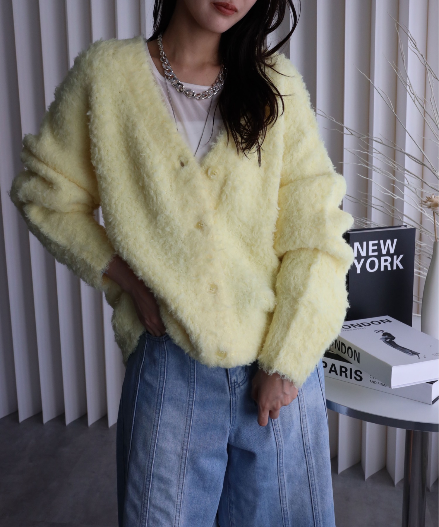 model：164cm. 着用サイズ：FREE