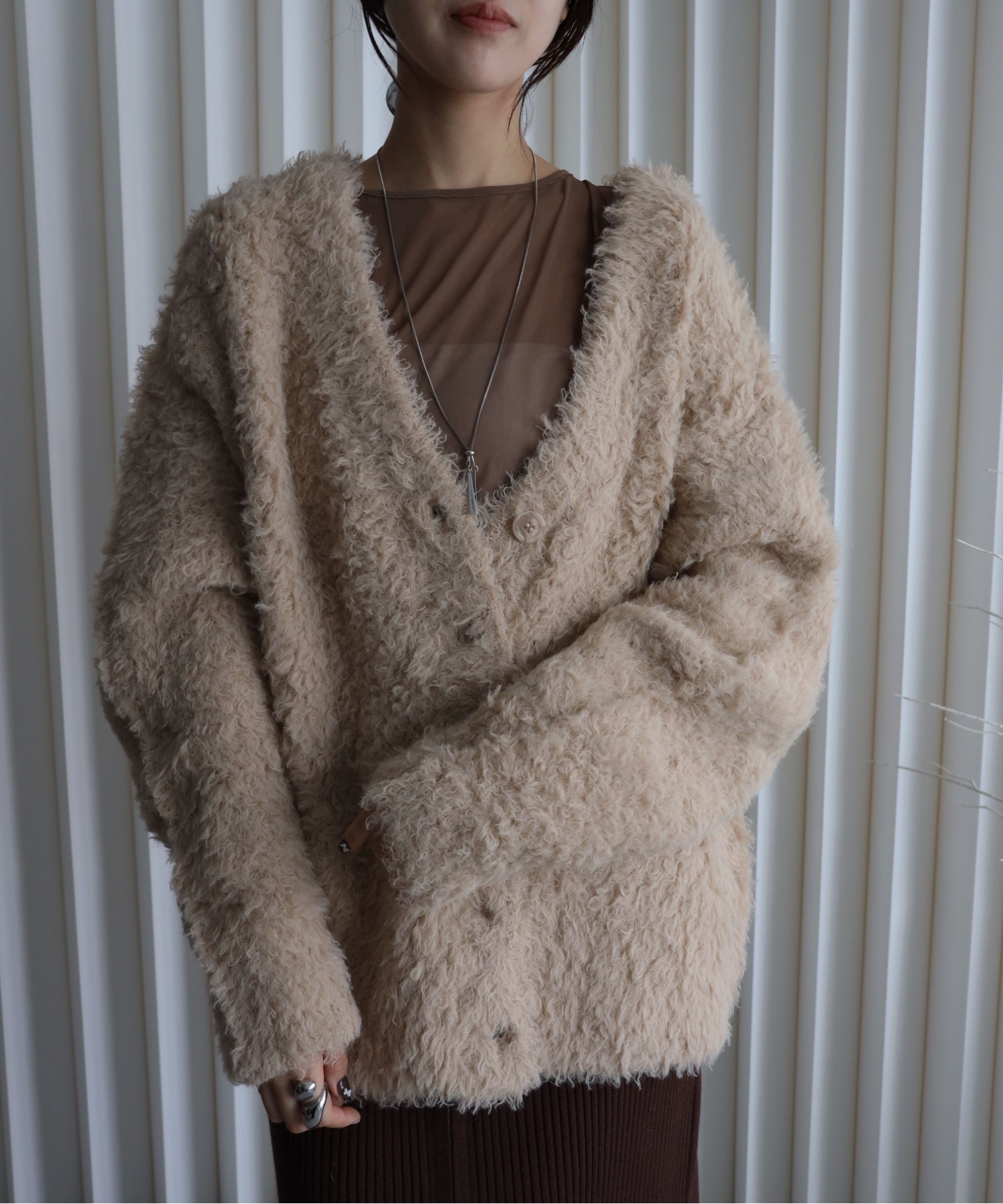 model：164cm. 着用サイズ：FREE