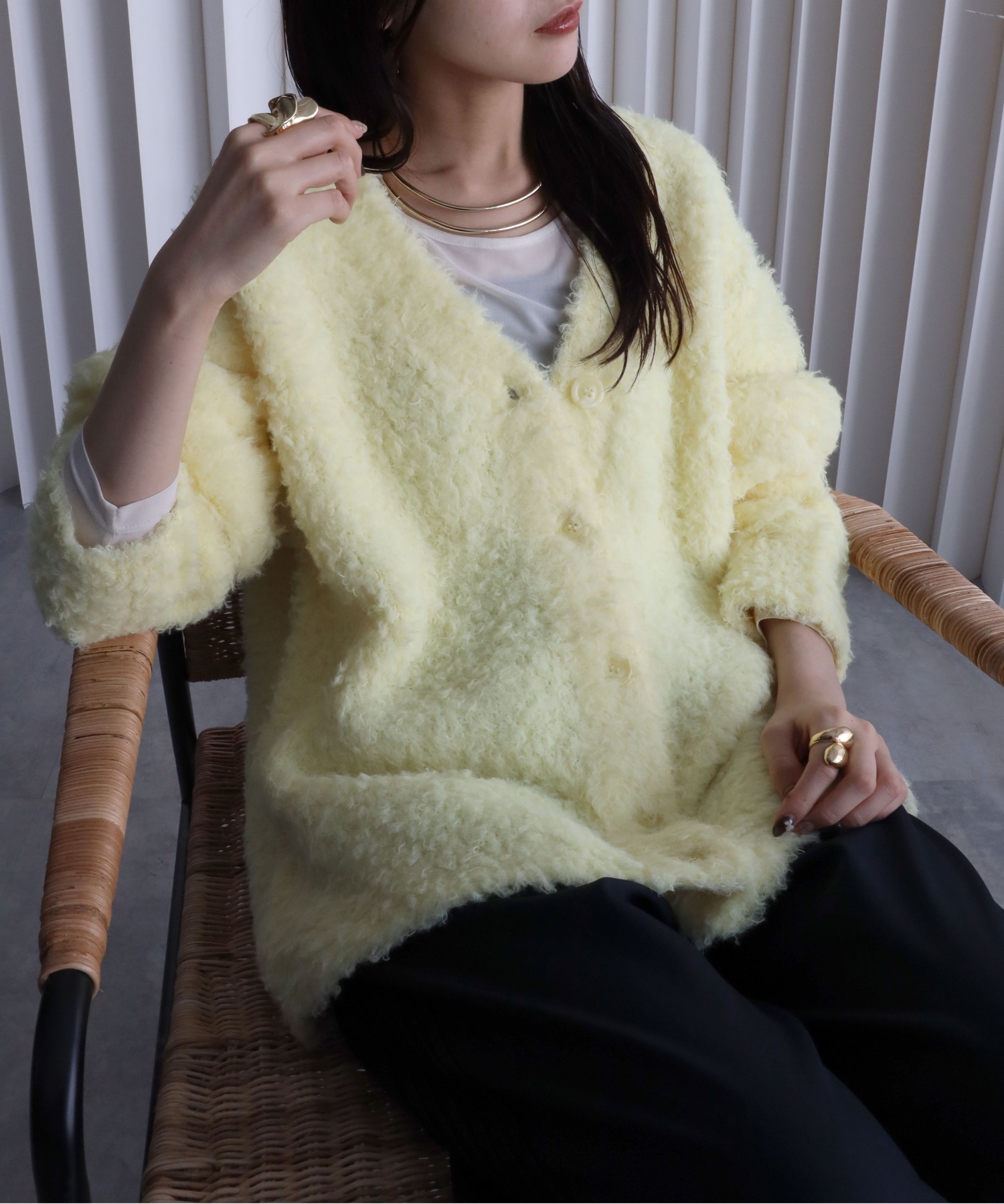 model：164cm. 着用サイズ：FREE