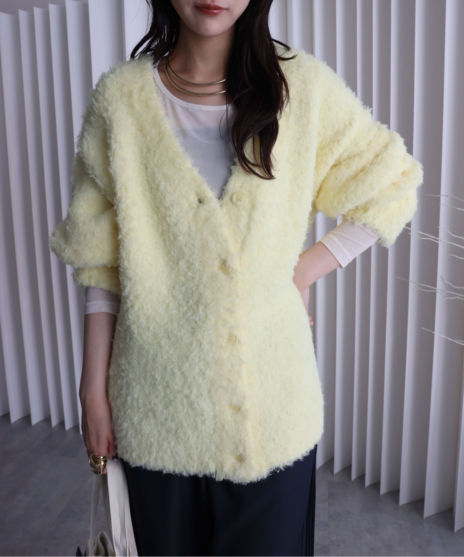 model：164cm. 着用サイズ：FREE