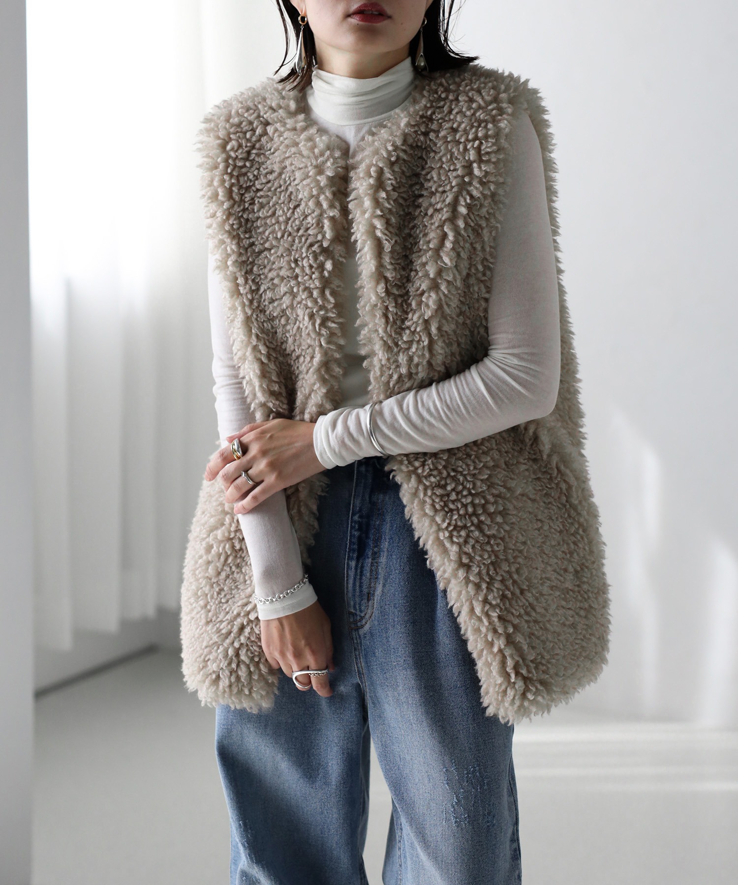 model：H158 着用サイズ：FREE