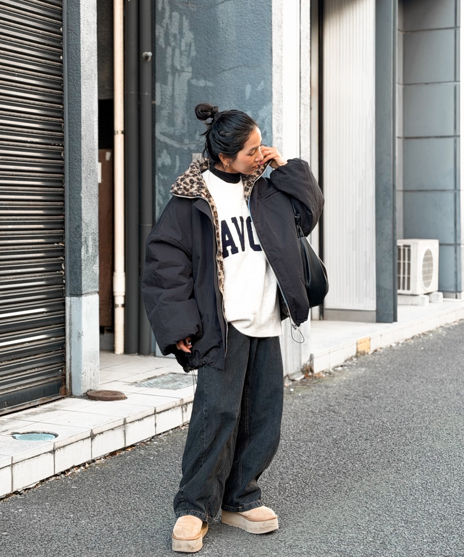 model：H158 着用サイズ：FREE