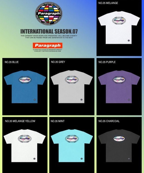 A'GEM/9 × .kom『paragraph/パラグラフ』Paragraph Logo Color earth t