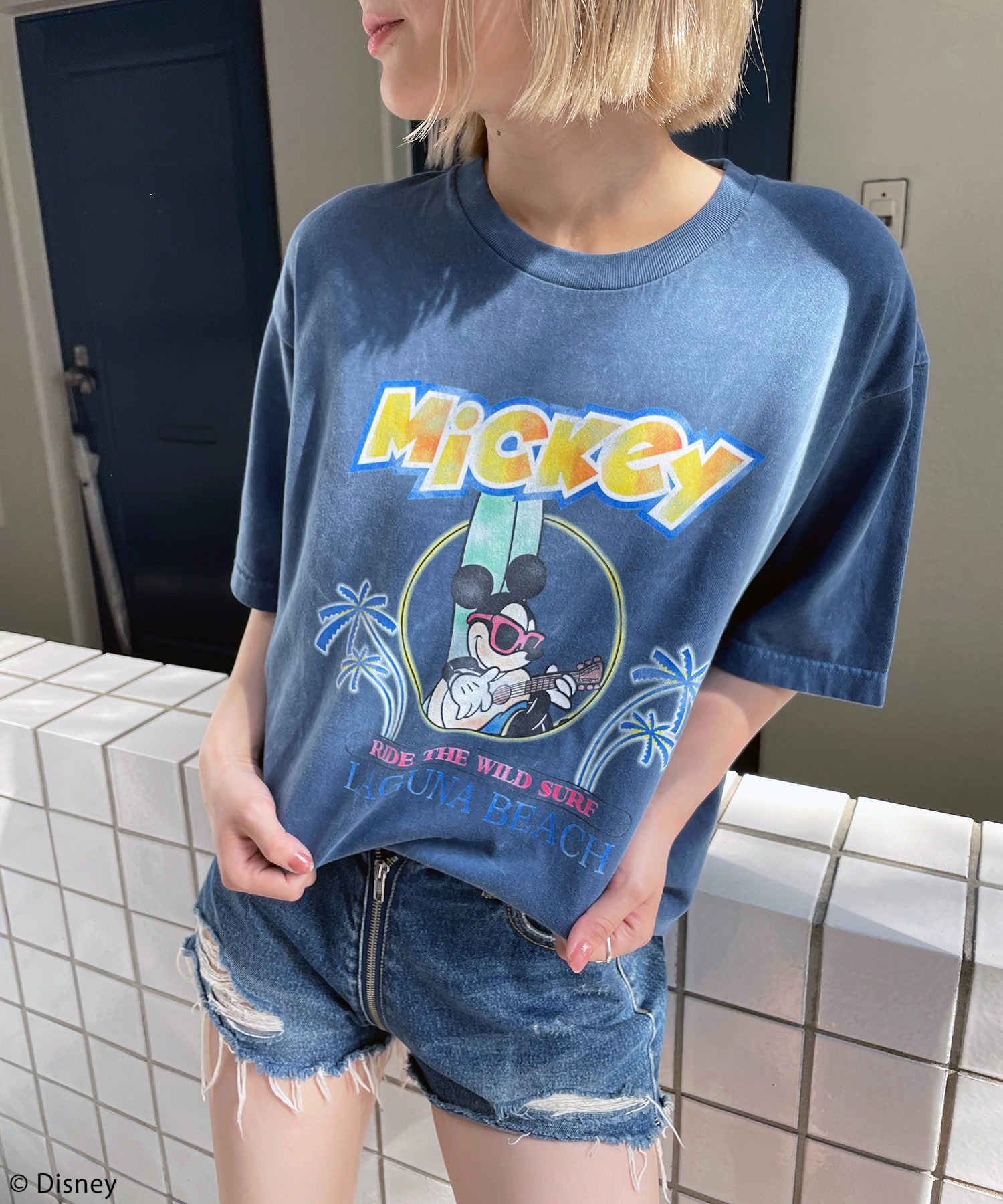 Disney/ディズニー/ミッキーマウス】ヴィンテージ風ピグメントTシャツ 4GEEKs by SPIRALGIRL│SPIRALGIRL  ｜スパイラルガール公式通販