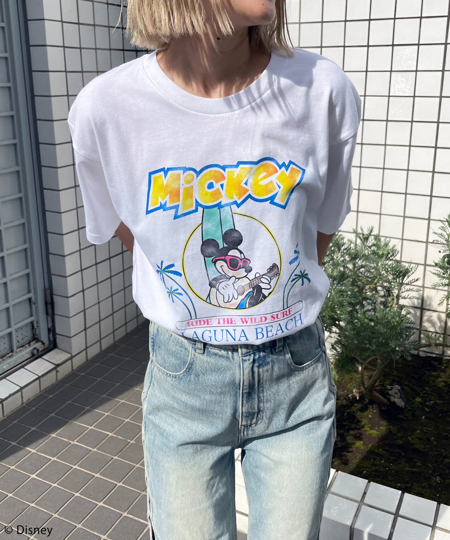 Disney/ディズニー/ミッキーマウス】ヴィンテージ風ピグメントTシャツ 4GEEKs by SPIRALGIRL│SPIRALGIRL  ｜スパイラルガール公式通販