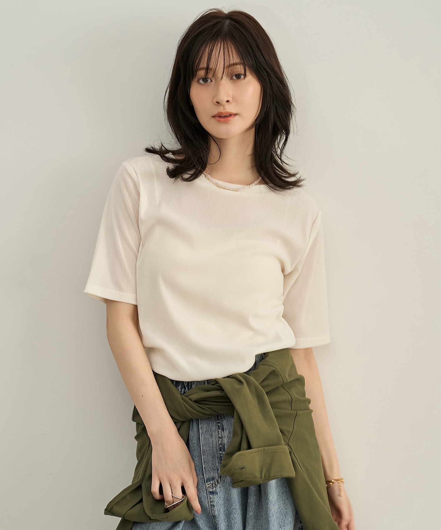 model：H166  着用サイズ：F