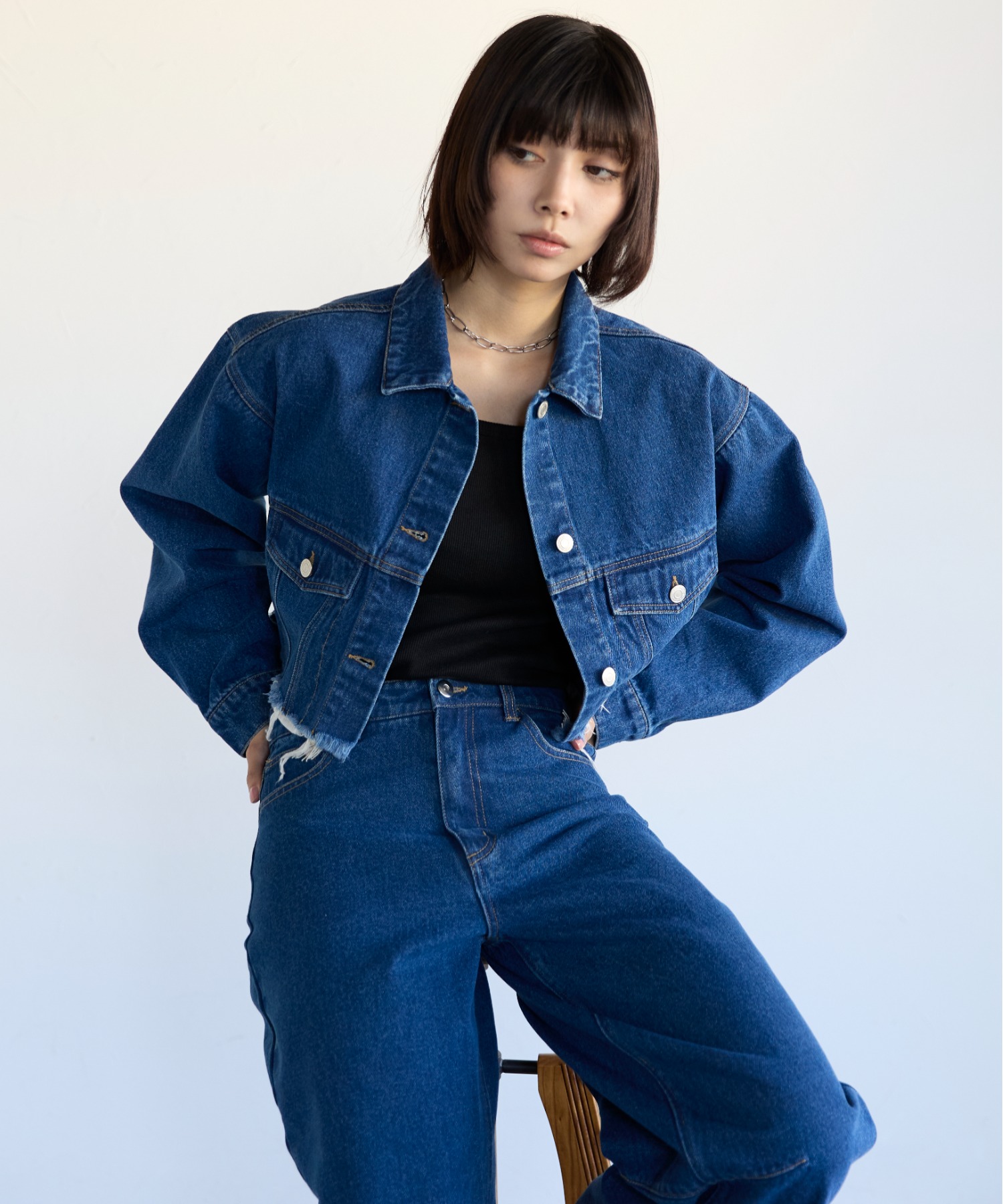 モデル身長:160cm　サイズ:FREE