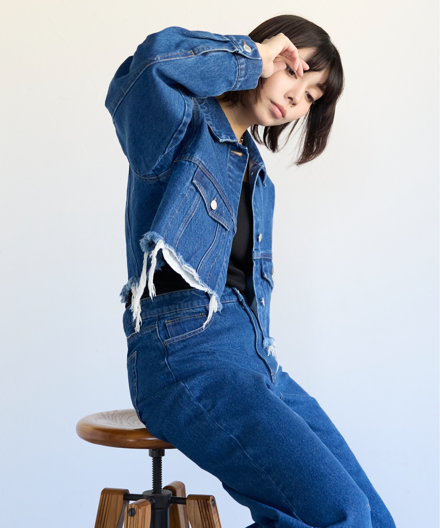 モデル身長:160cm　サイズ:FREE