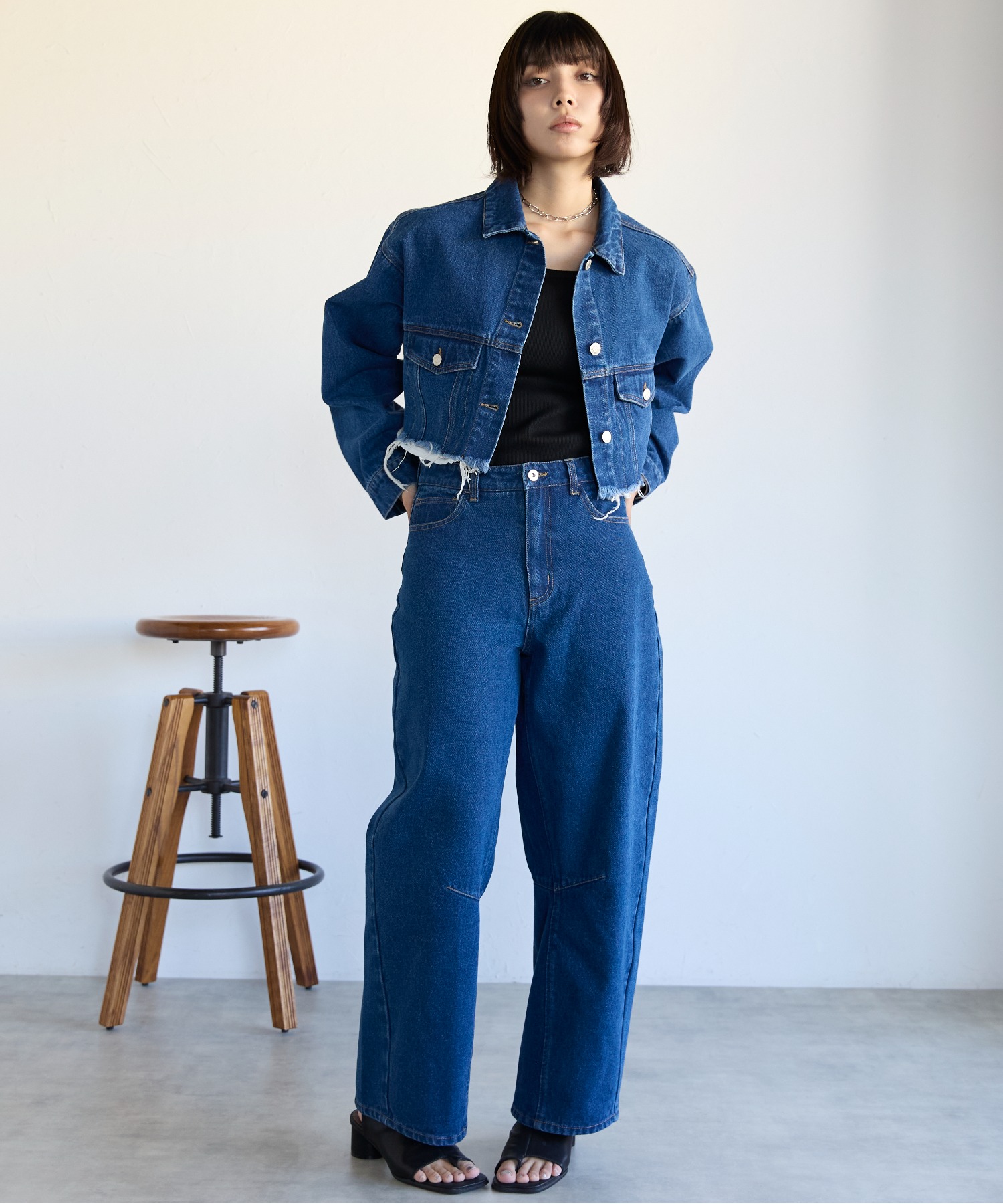 モデル身長:160cm　サイズ:FREE