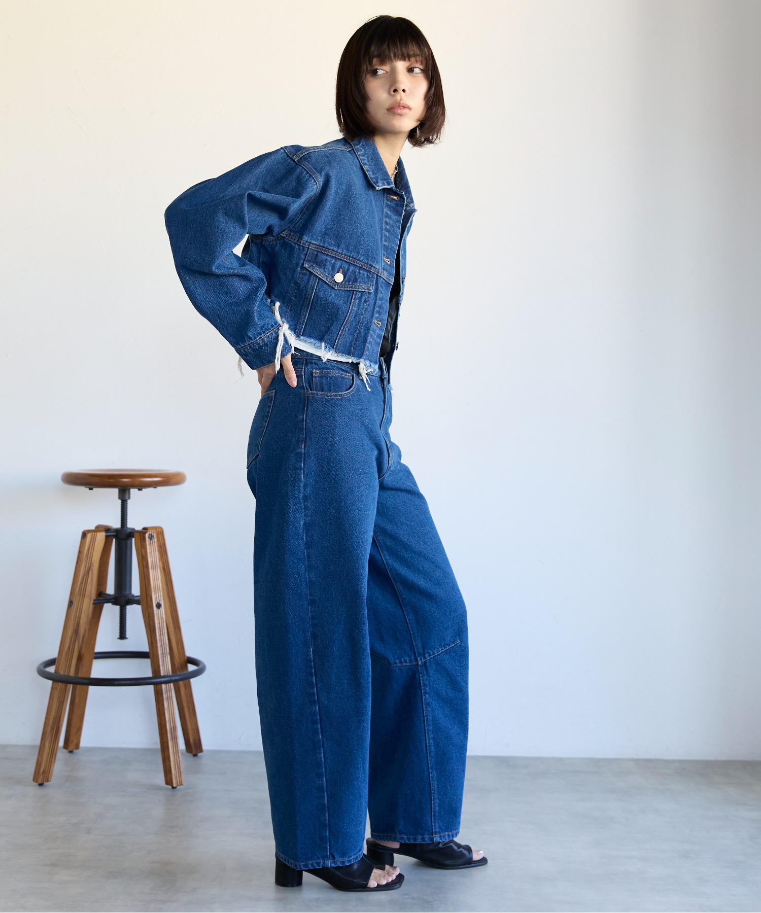 モデル身長:160cm　サイズ:FREE