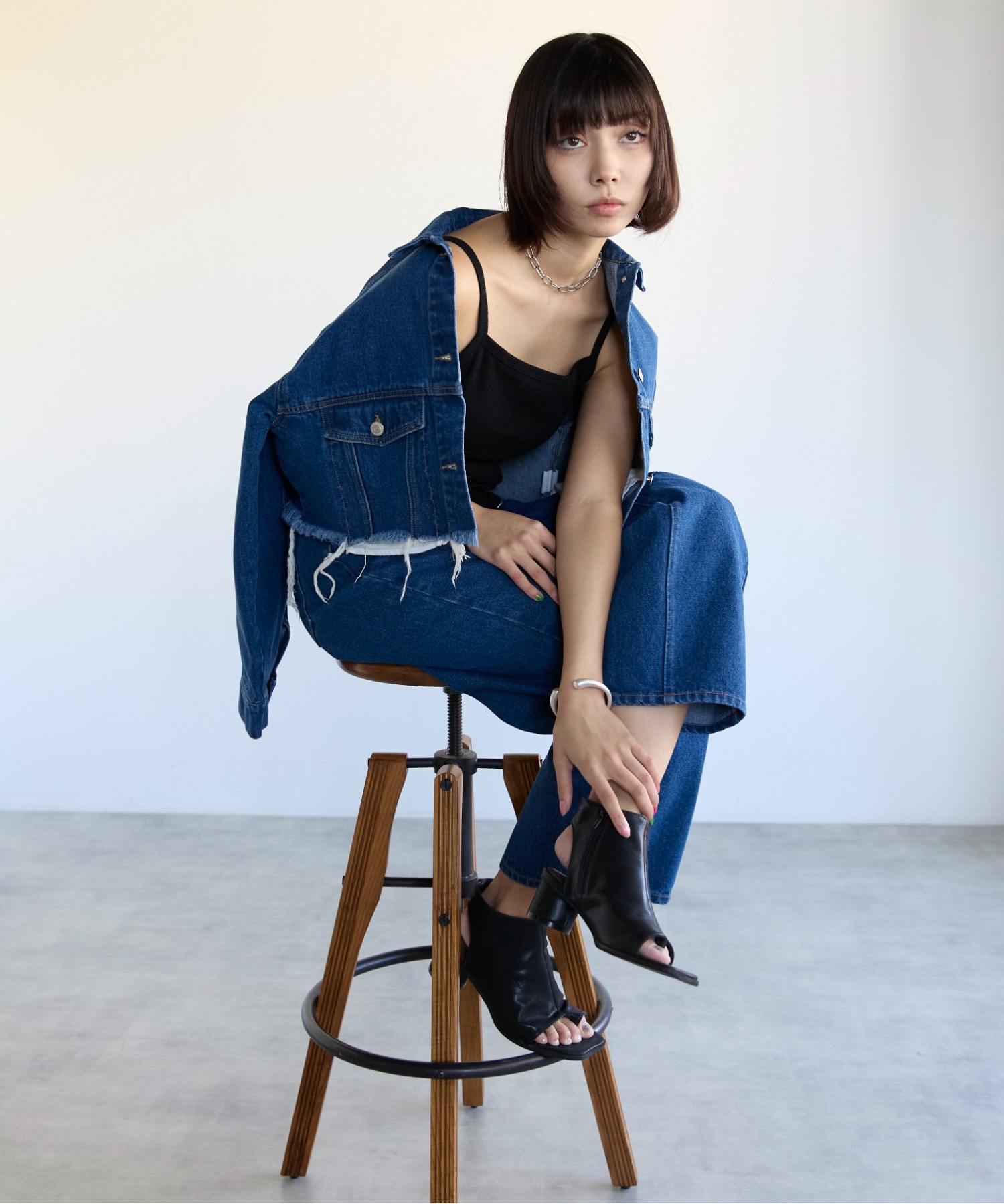 モデル身長:160cm　サイズ:FREE