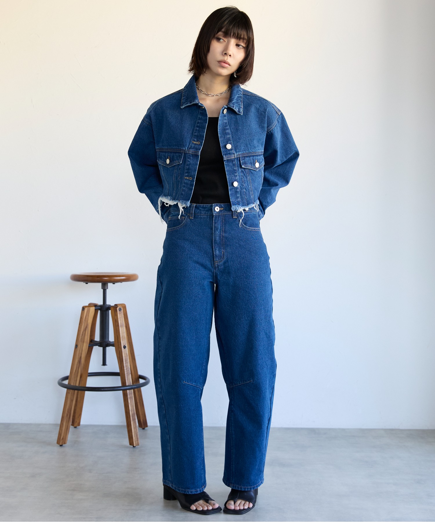 モデル身長:160cm　サイズ:FREE