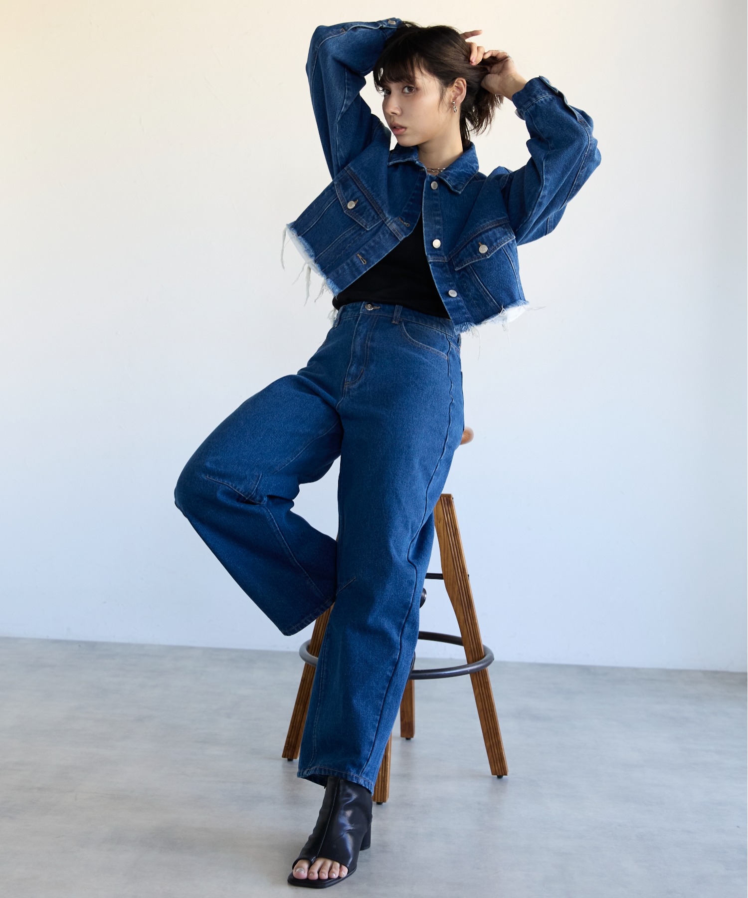 モデル身長:160cm　サイズ:FREE