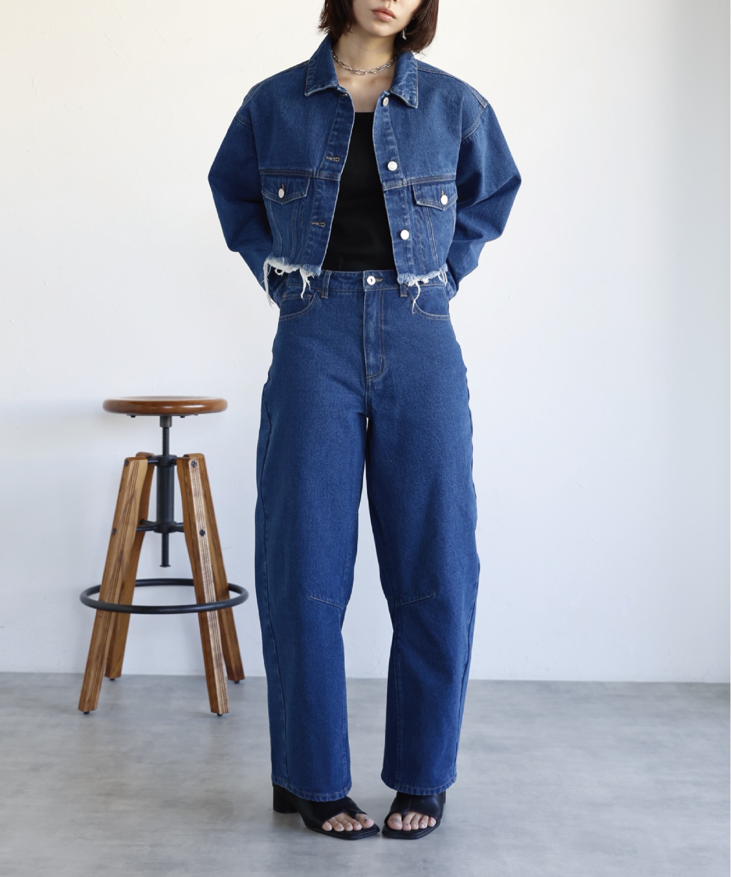 モデル身長:160cm　サイズ:FREE