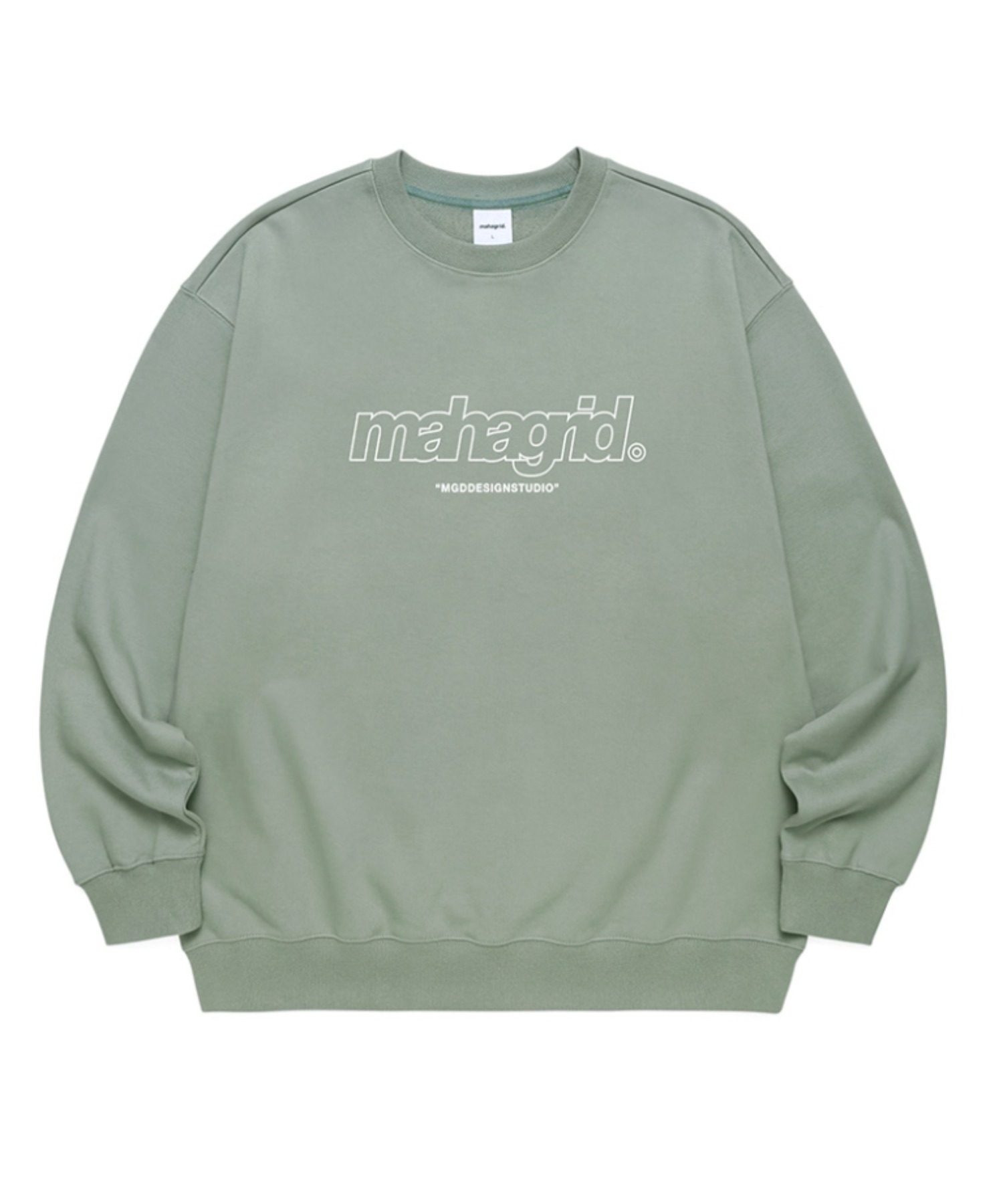 A'GEM/9 × .kom『mahagrid/マハグリッド』THIRD LOGO CREWNECK/サード