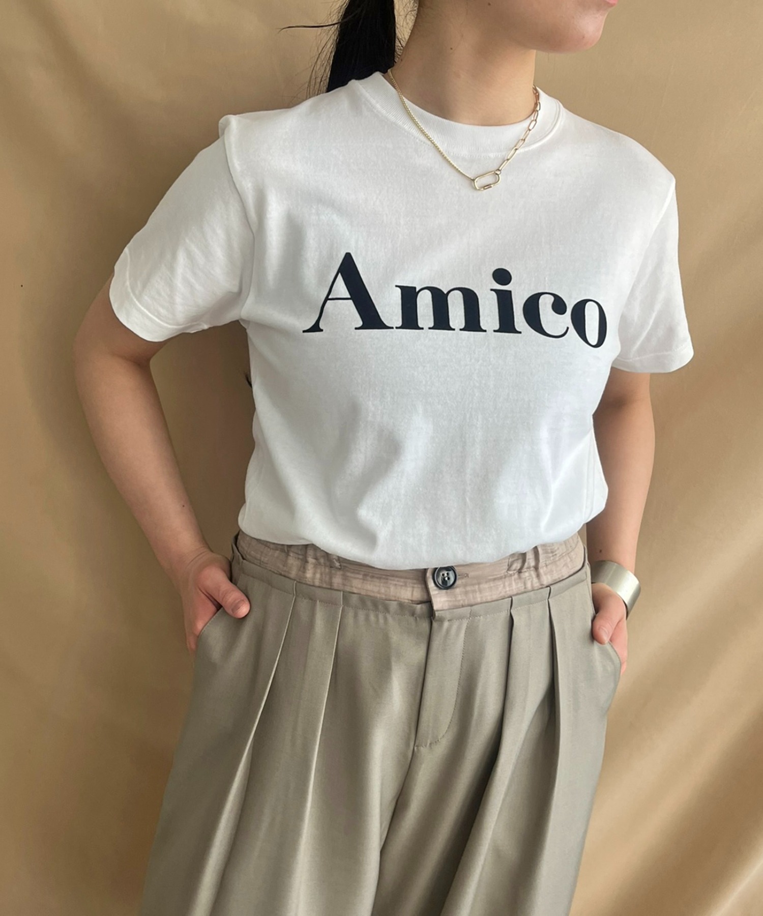 AmicoフロッキーロゴTシャツ LHELBIE│Eimee Law & LHELBIE 公式オンラインストア