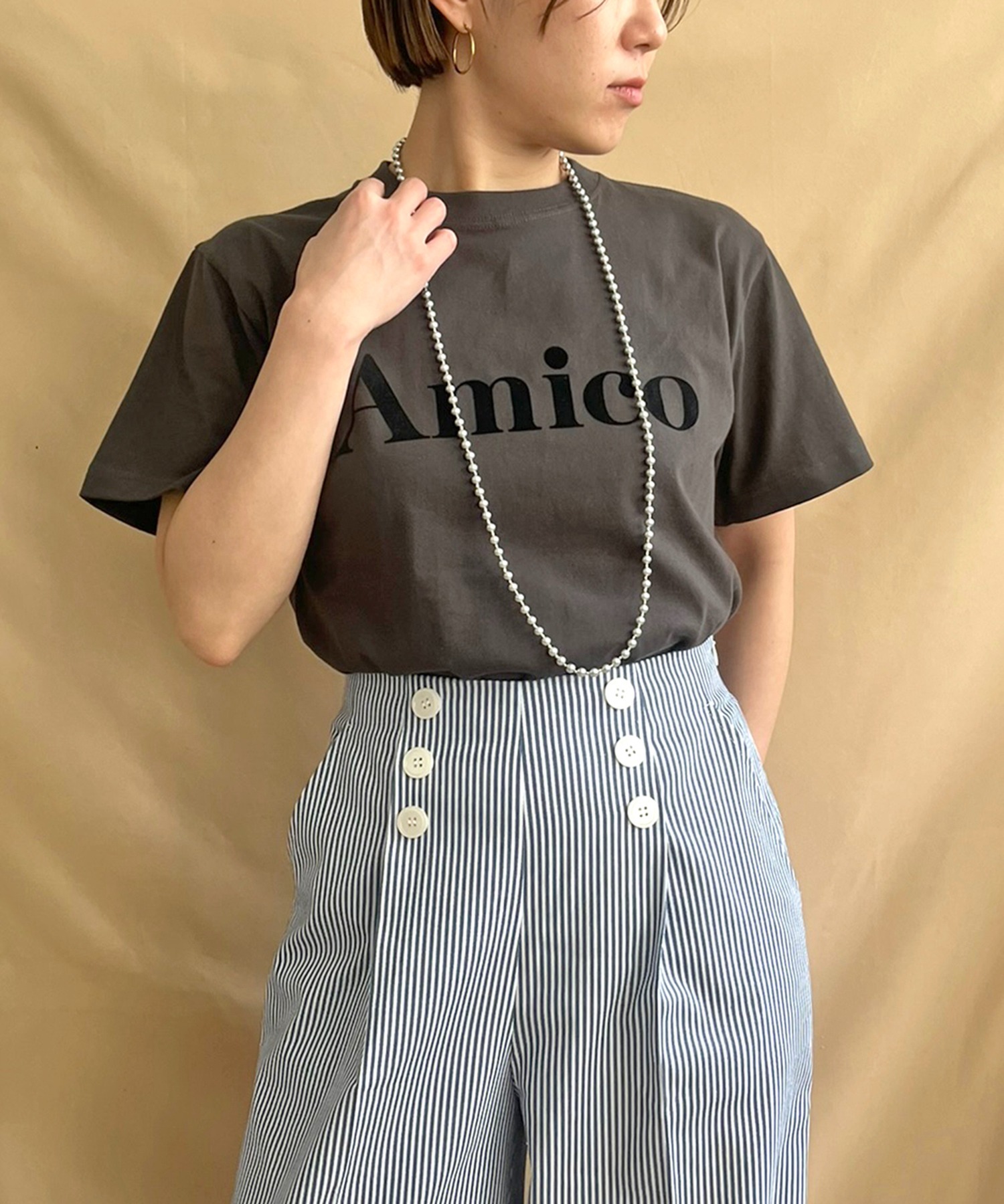 AmicoフロッキーロゴTシャツ LHELBIE│Eimee Law & LHELBIE 公式オンラインストア