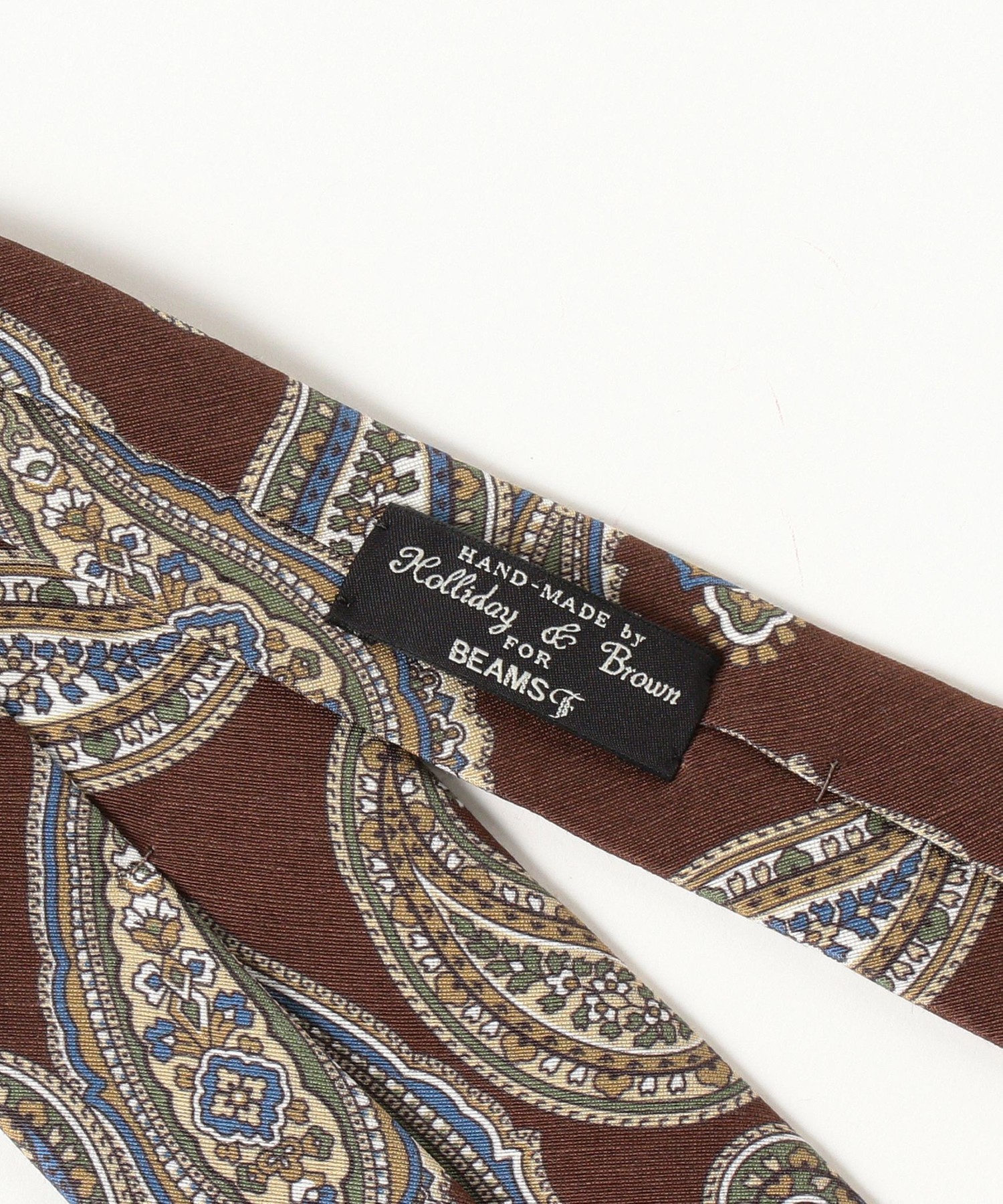 Holliday & Brown / リネンシルク ペイズリー柄 ネクタイ