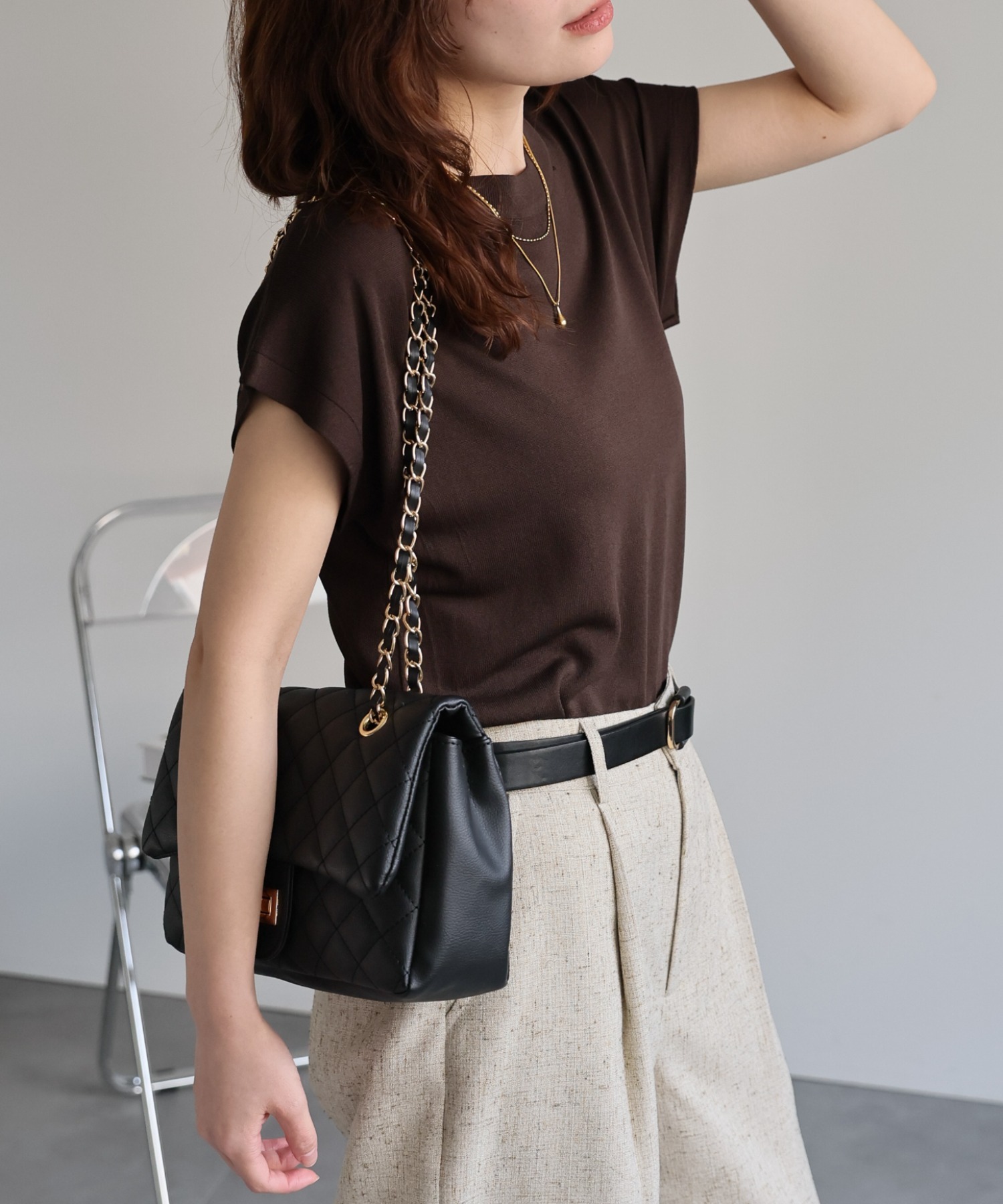 model：156cm 着用サイズ：FREE