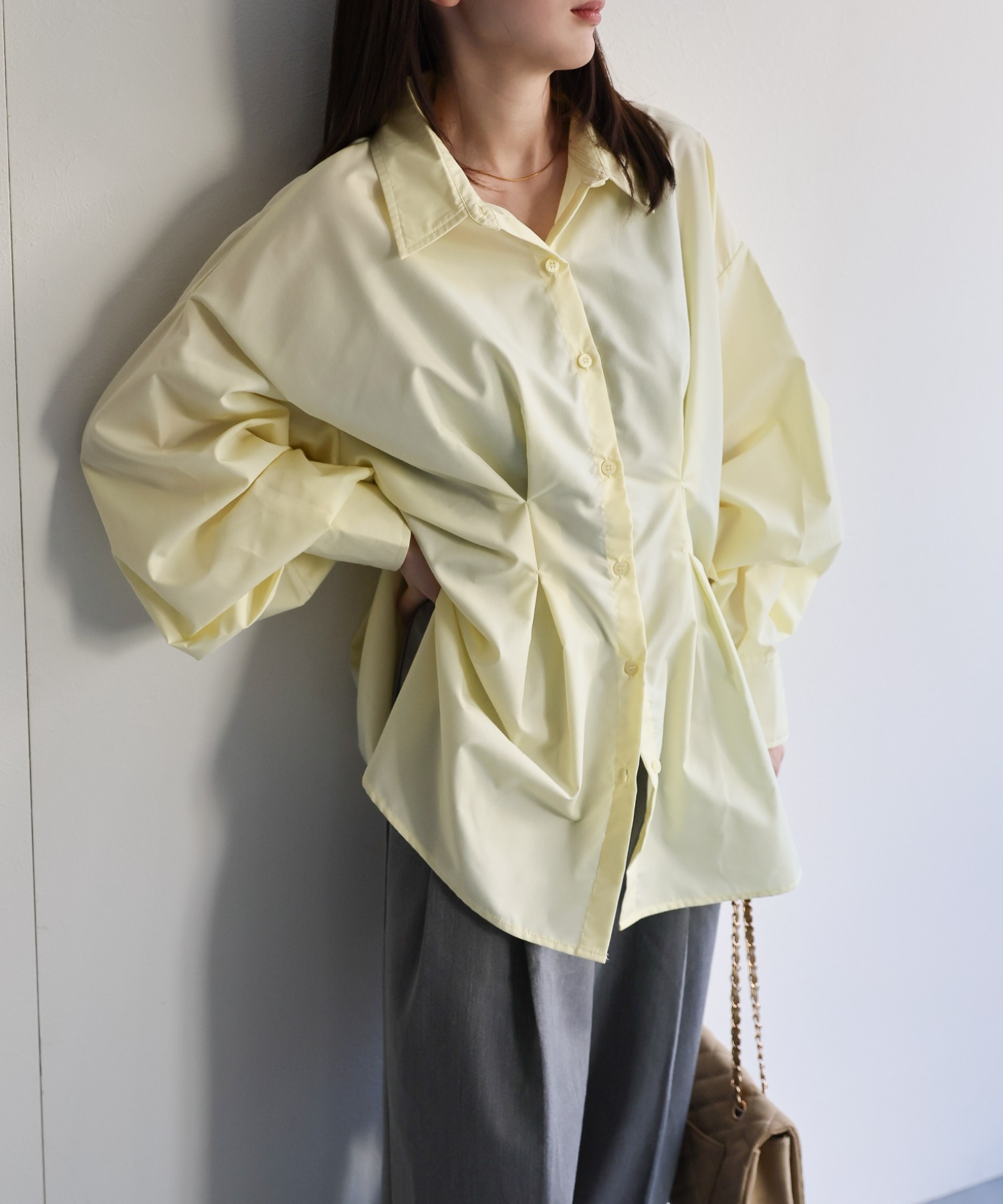 model：162cm 着用サイズ：F