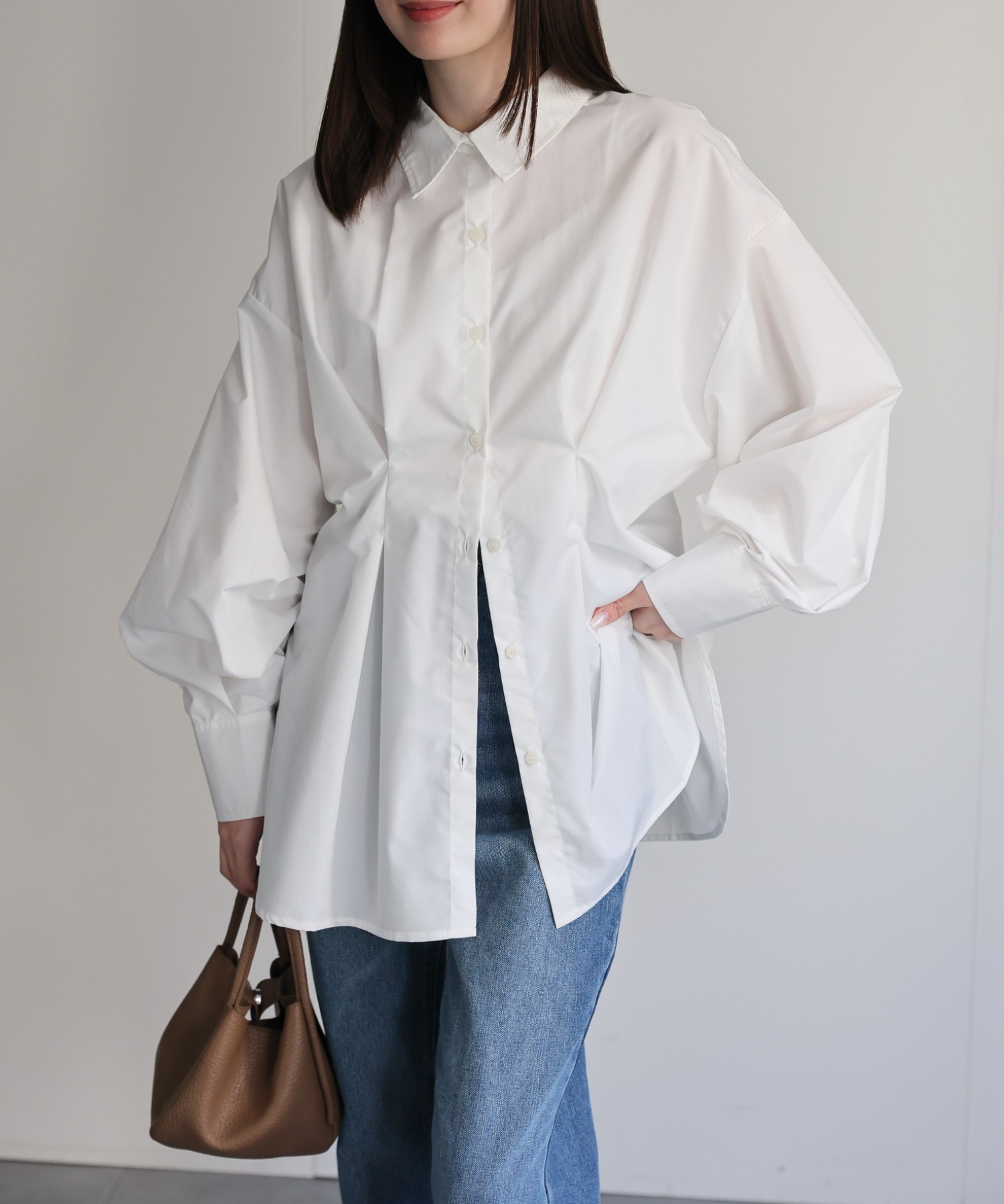 model：162cm 着用サイズ：F
