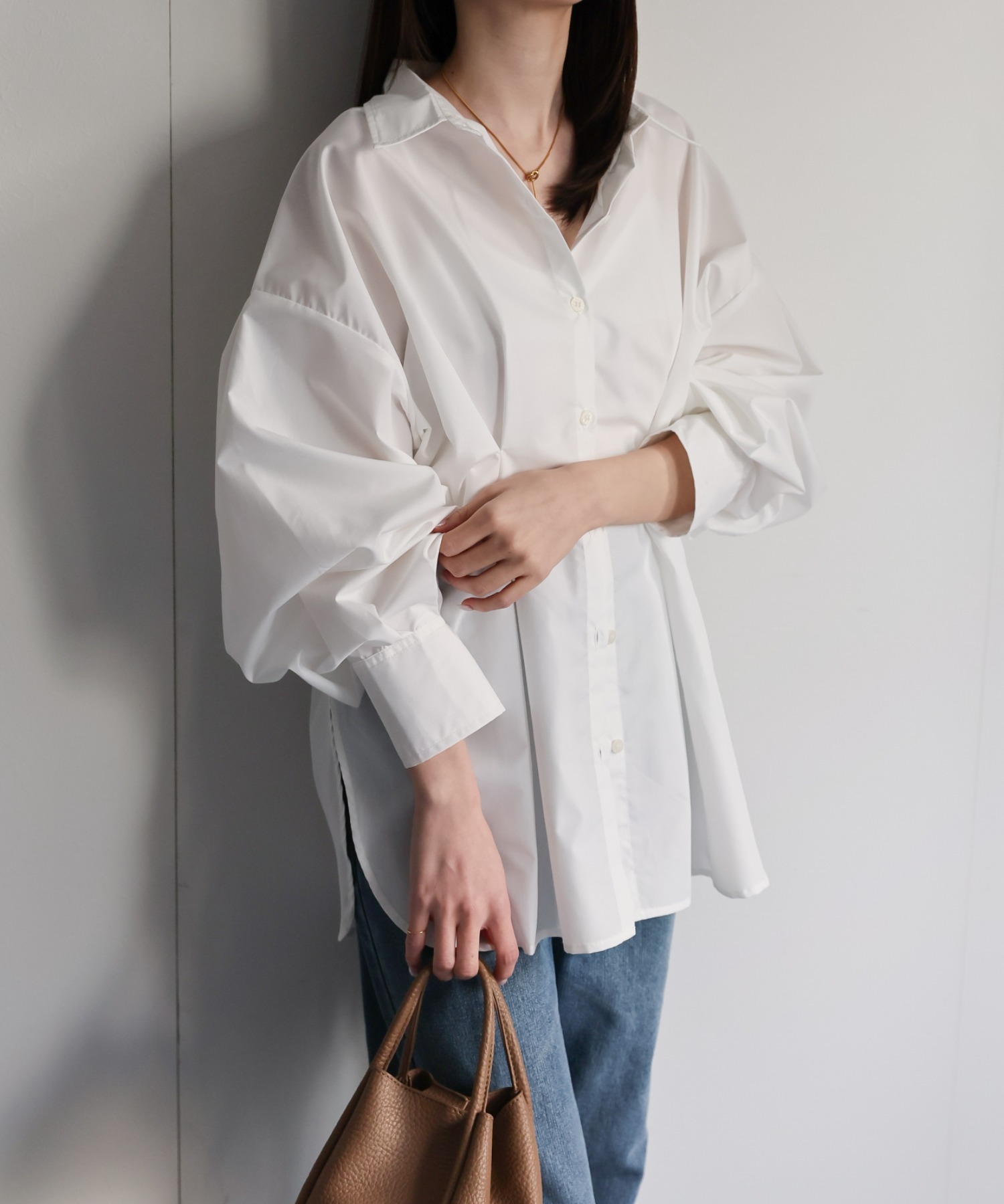 model：162cm 着用サイズ：F