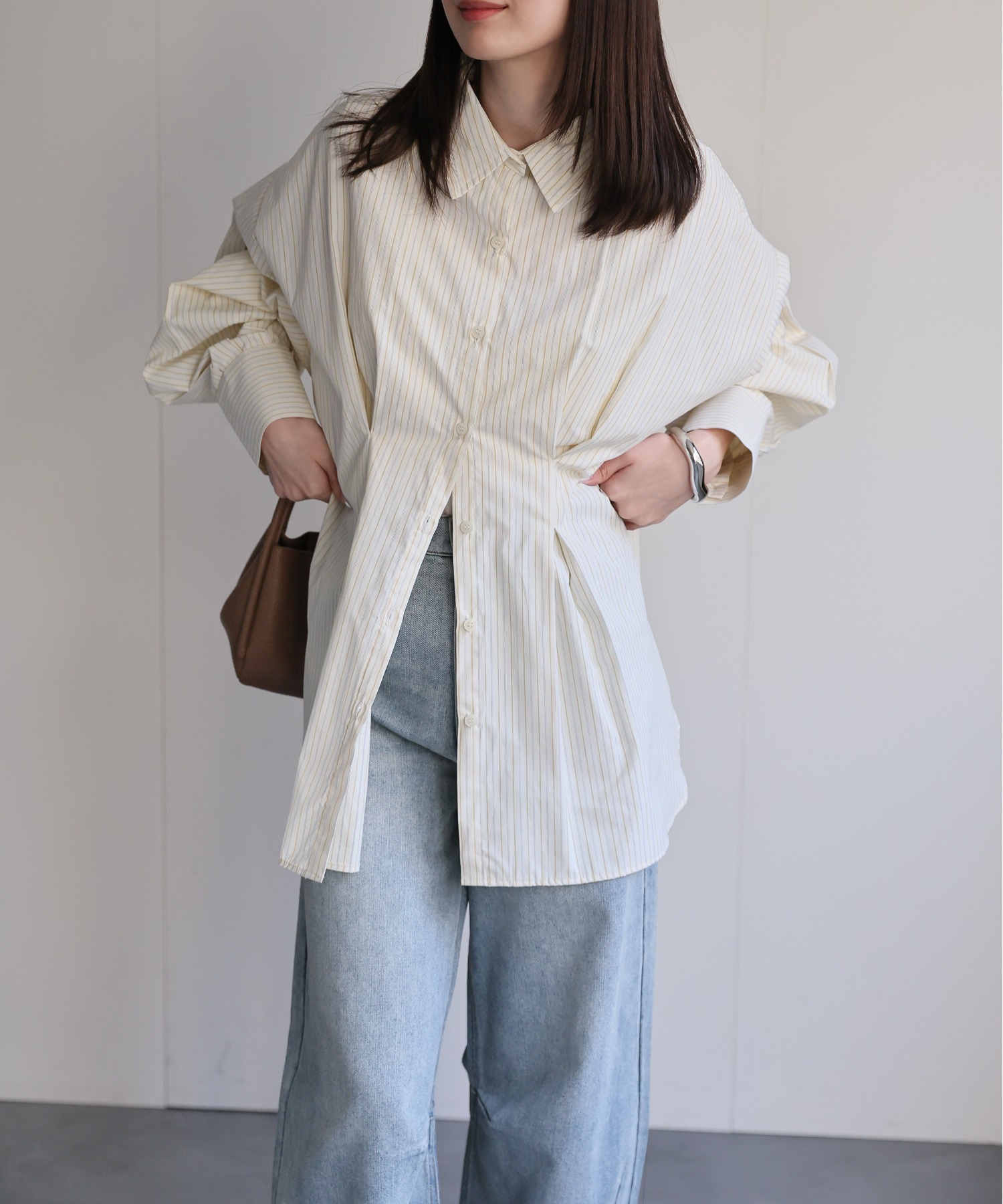 model：162cm 着用サイズ：F