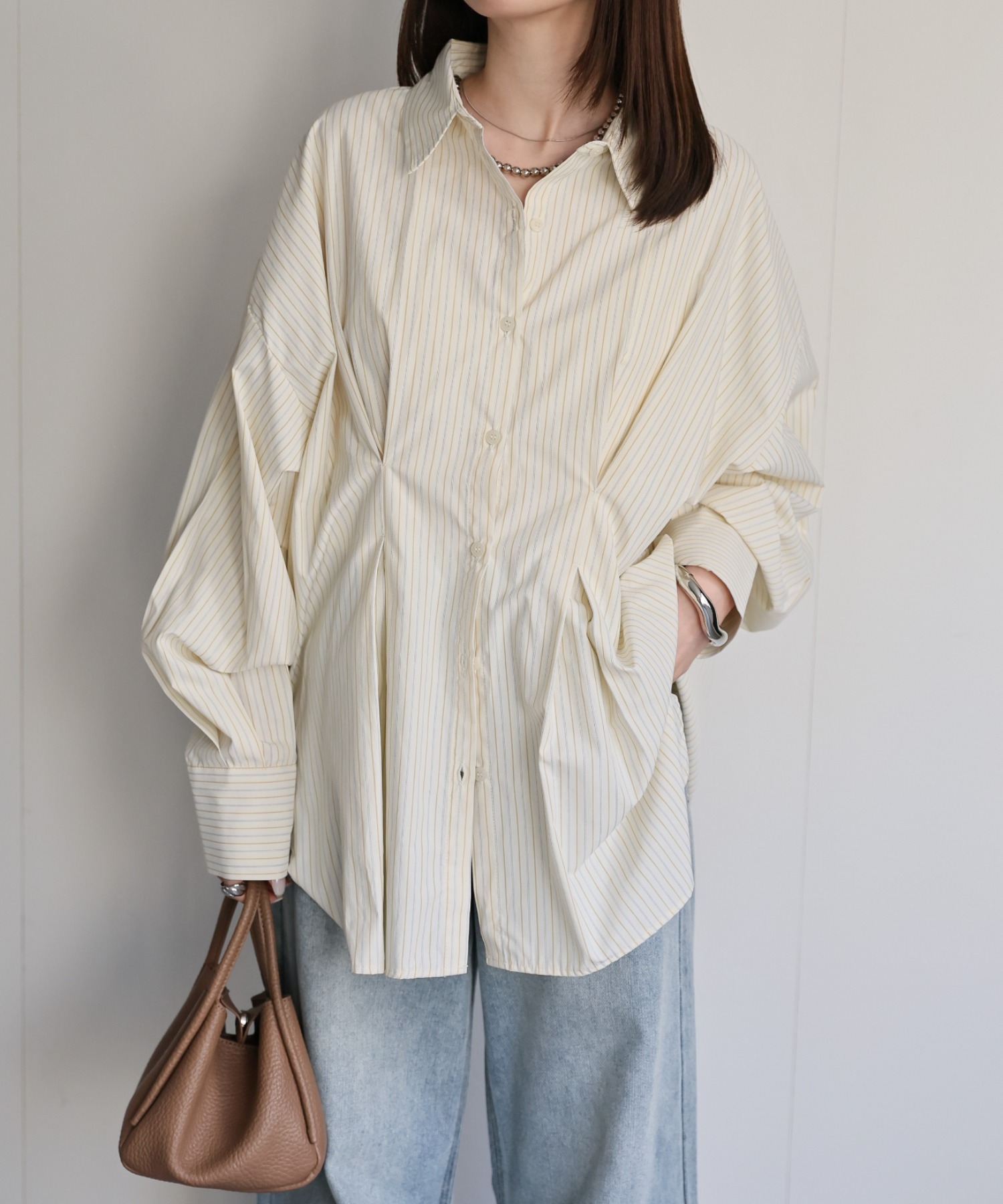 model：162cm 着用サイズ：F