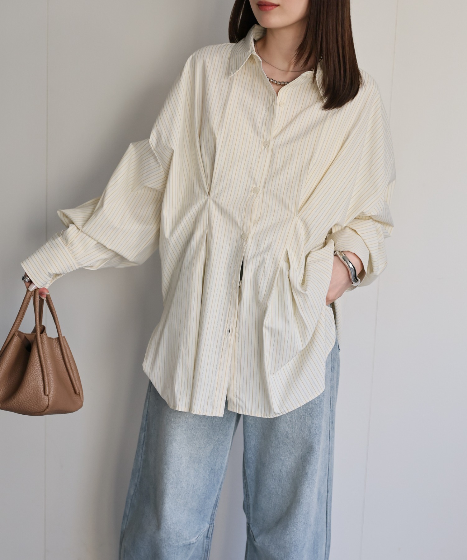 model：162cm 着用サイズ：F