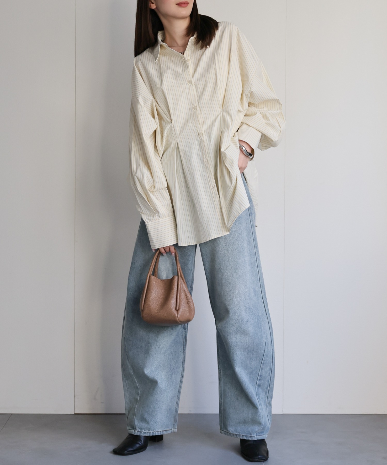 model：162cm 着用サイズ：F