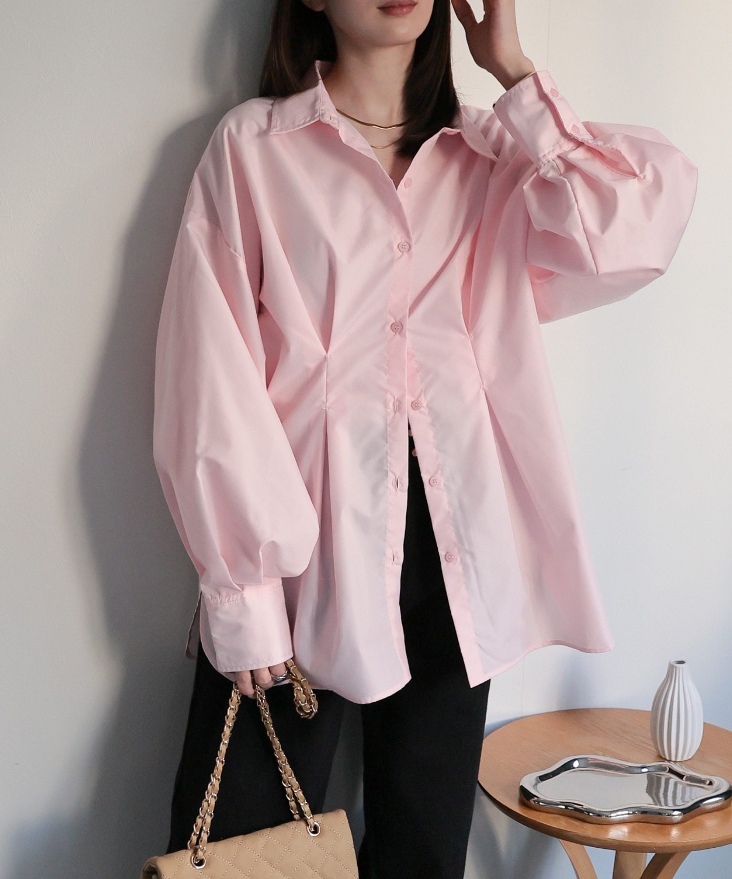 model：162cm 着用サイズ：F