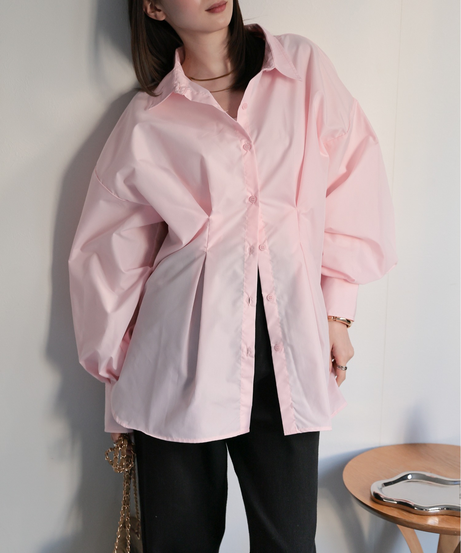 model：162cm 着用サイズ：F
