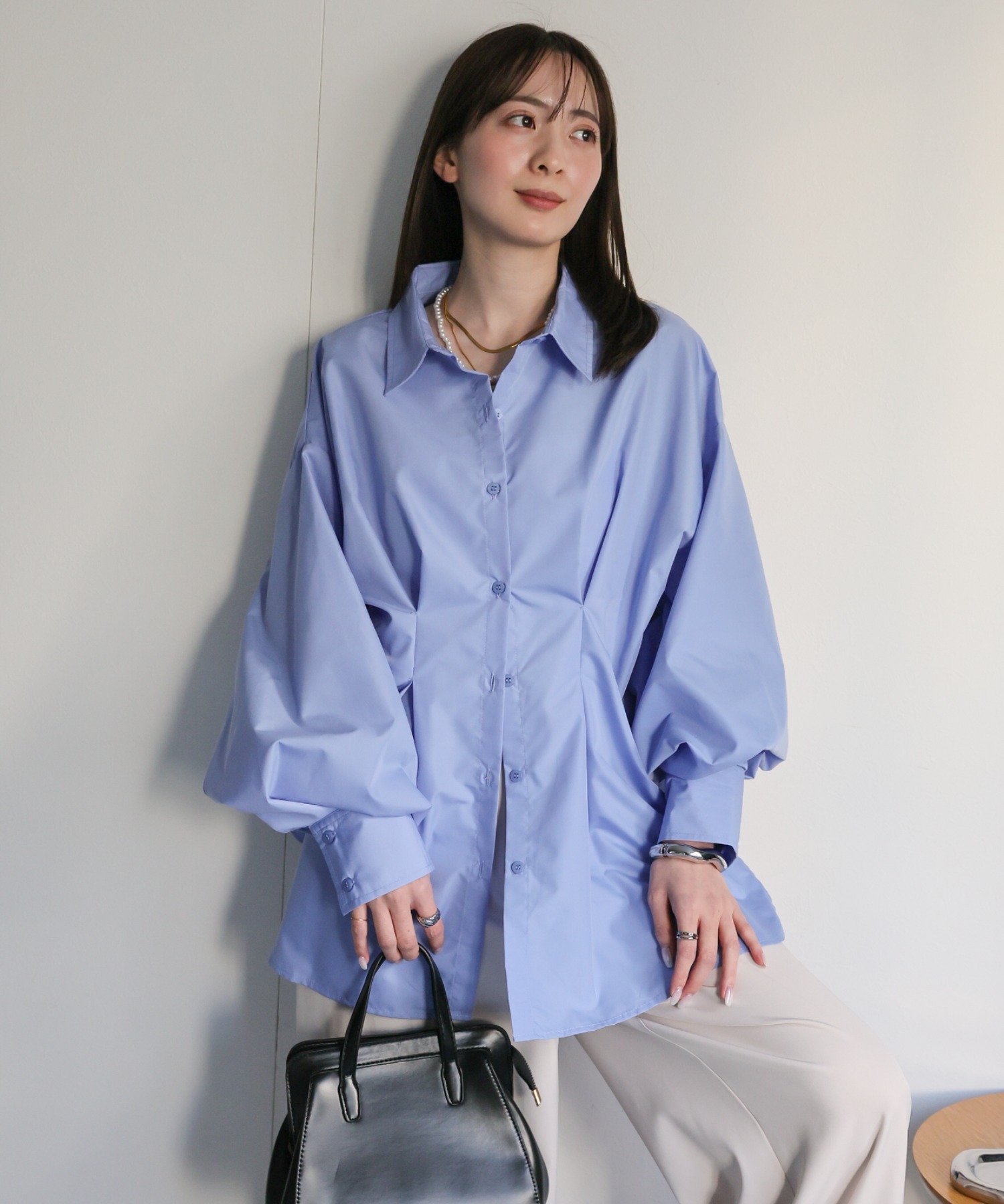 model：162cm 着用サイズ：F