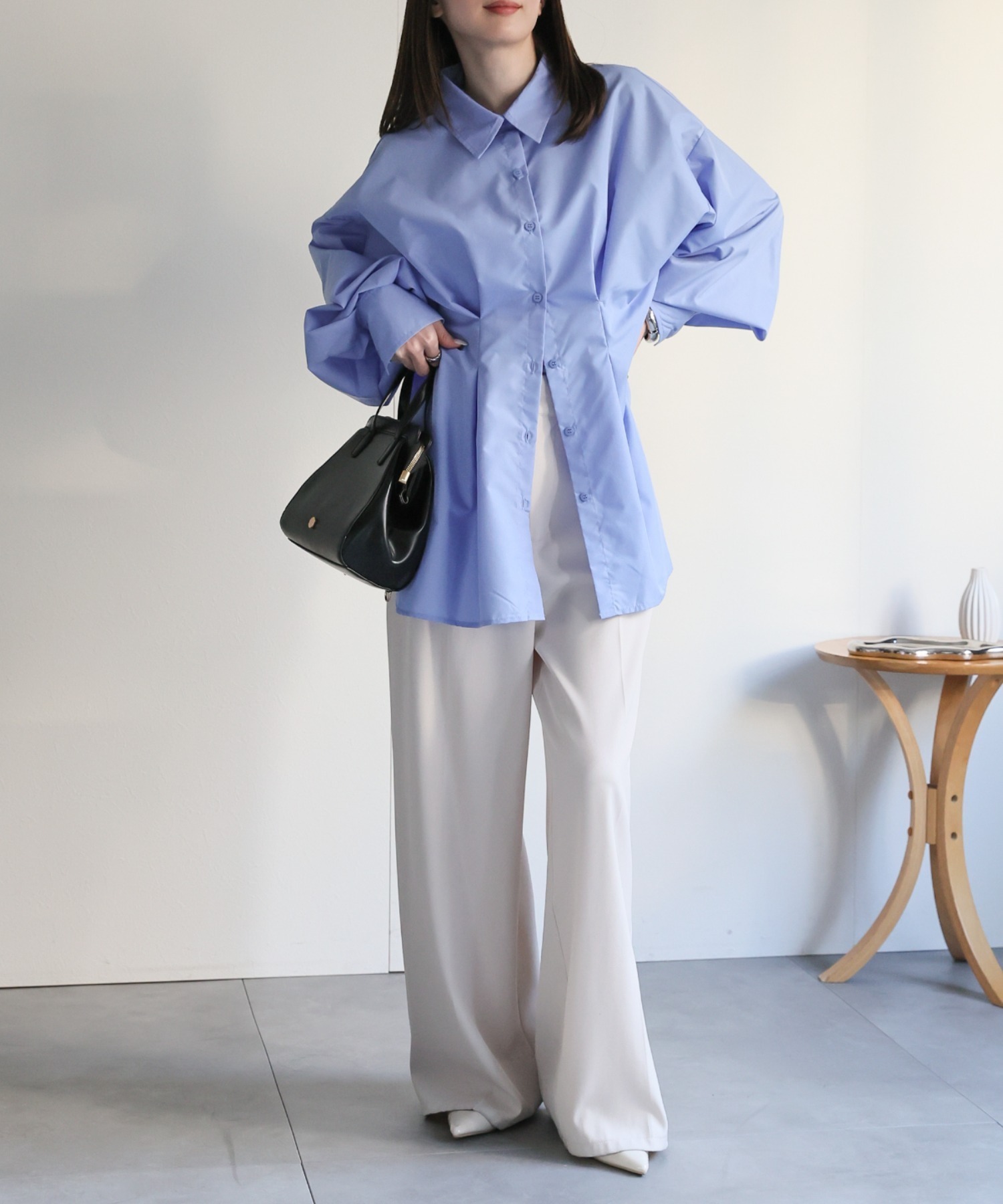 model：162cm 着用サイズ：F