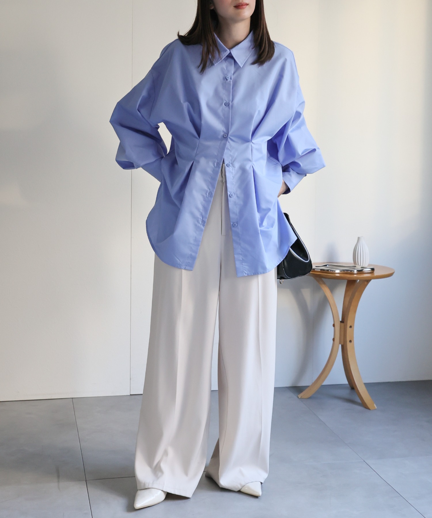 model：162cm 着用サイズ：F