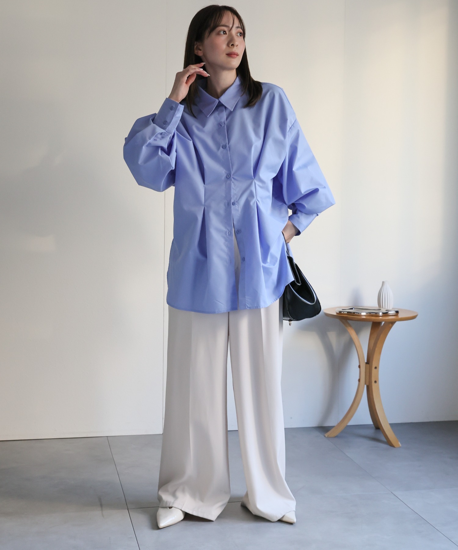 model：162cm 着用サイズ：F