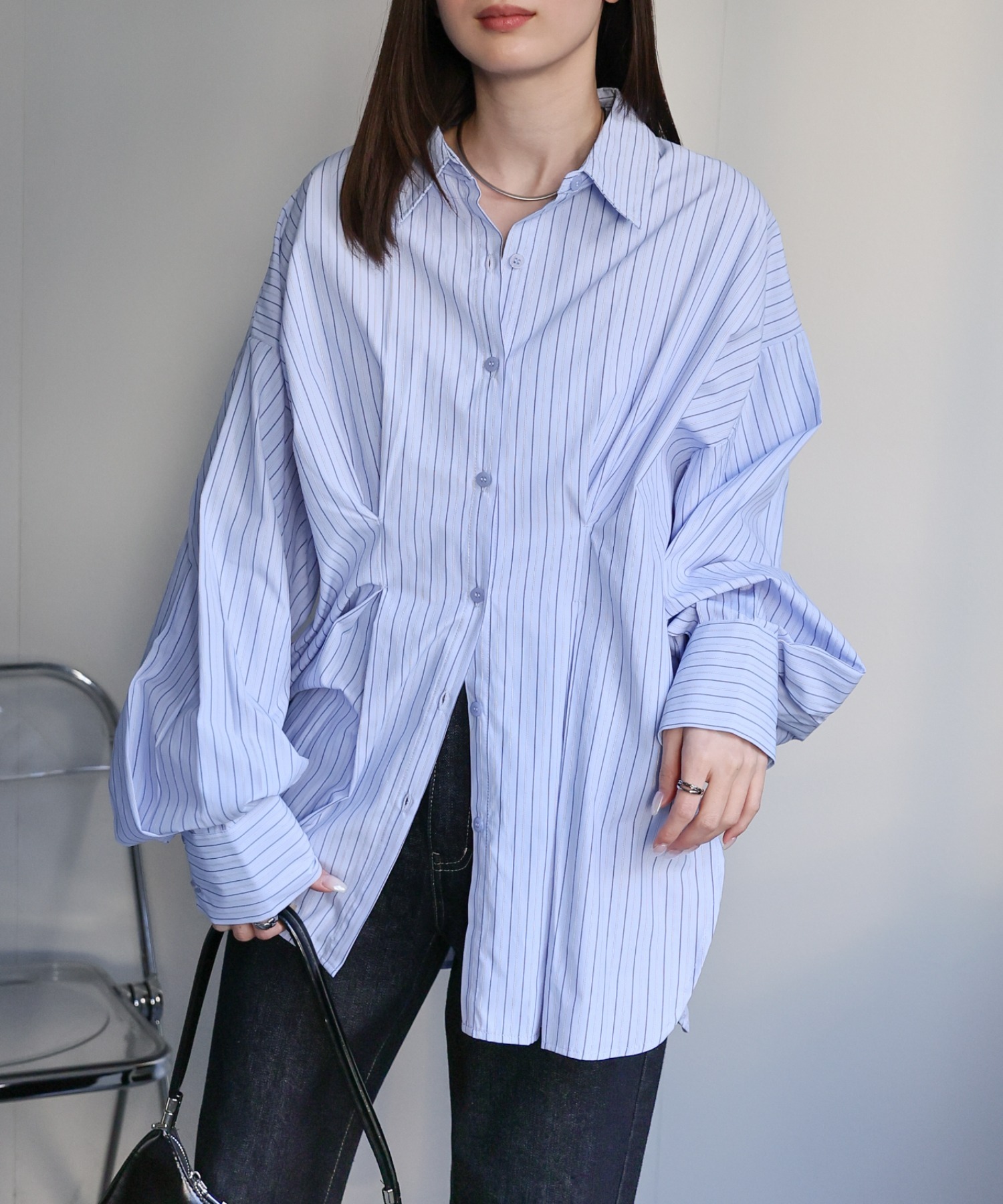 model：162cm 着用サイズ：F