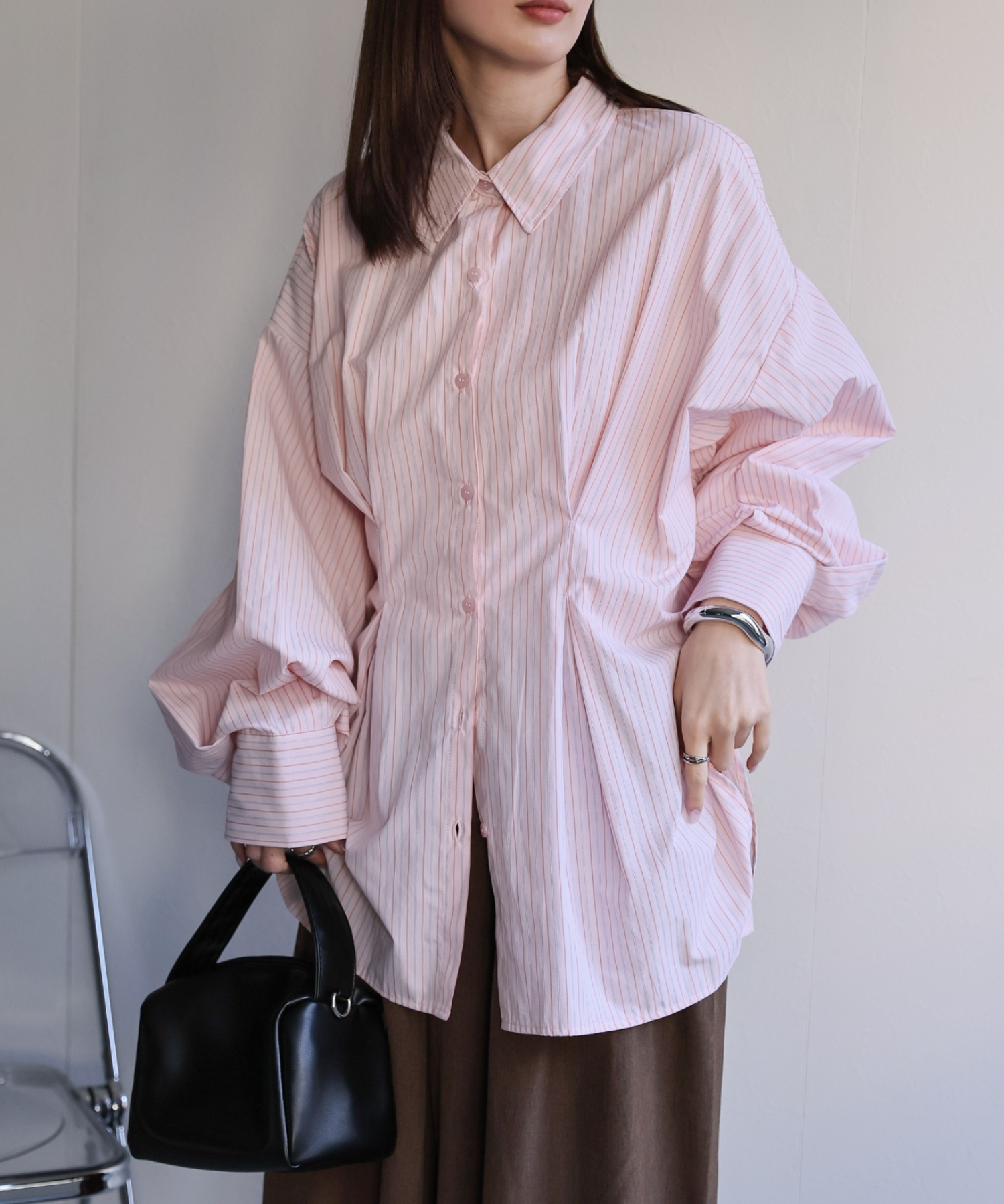 model：162cm 着用サイズ：F