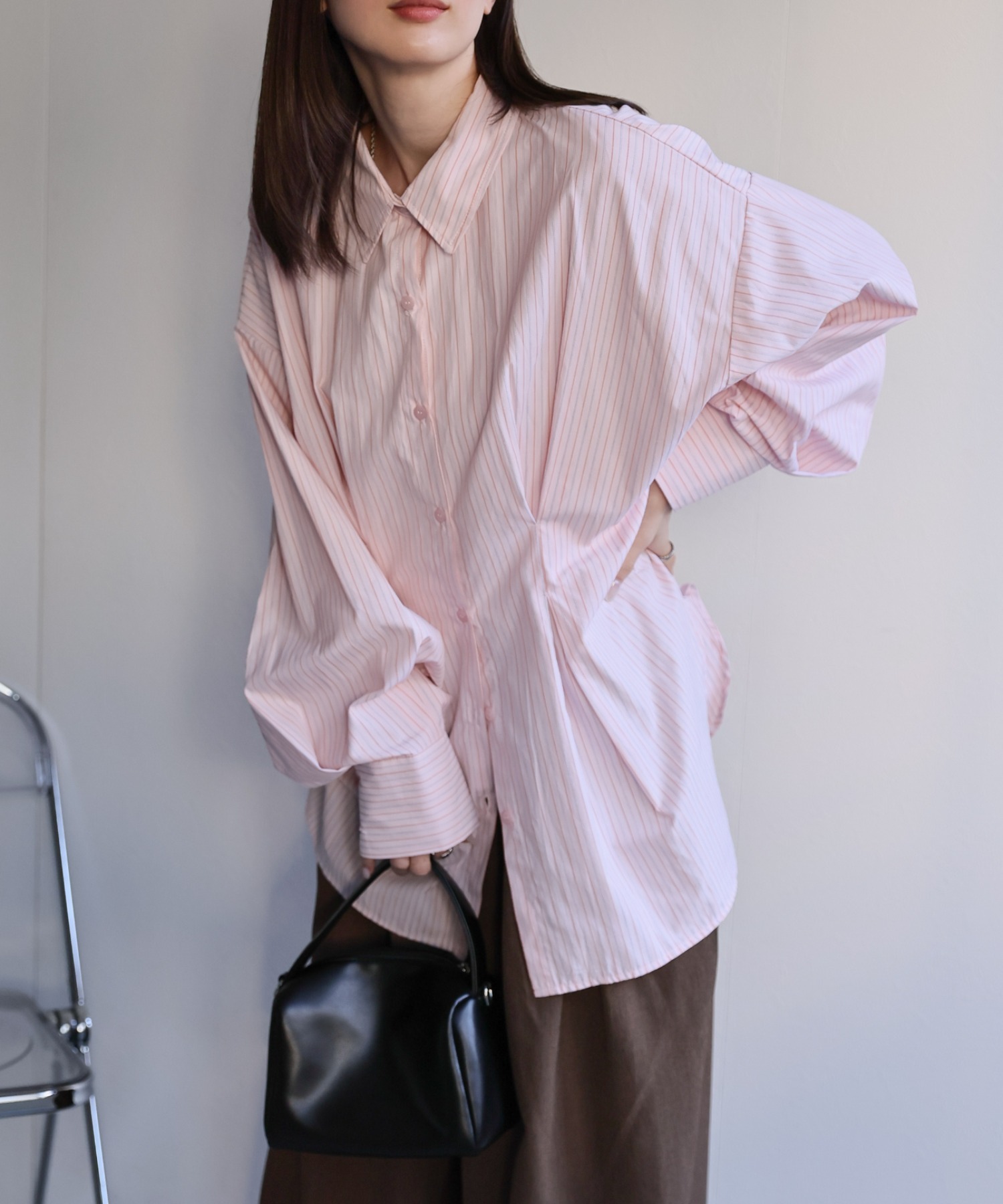 model：162cm 着用サイズ：F