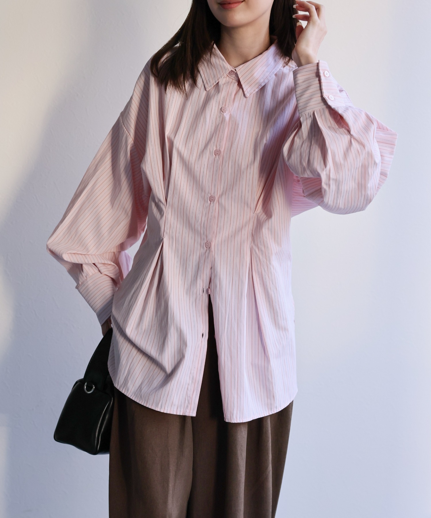 model：162cm 着用サイズ：F