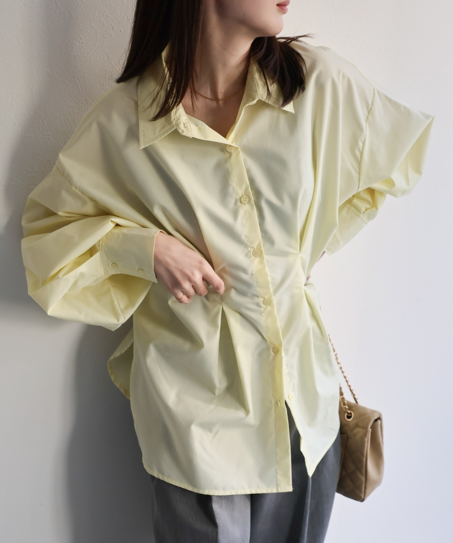 model：162cm 着用サイズ：F