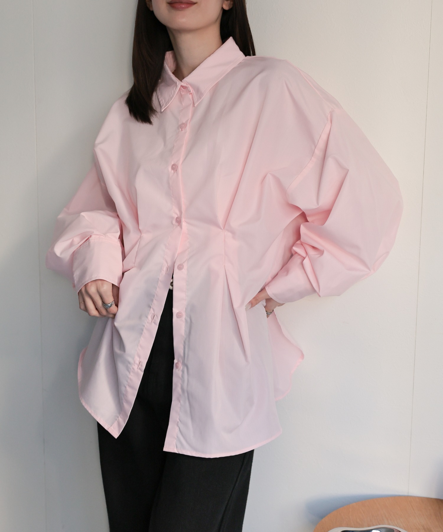 model：162cm 着用サイズ：F