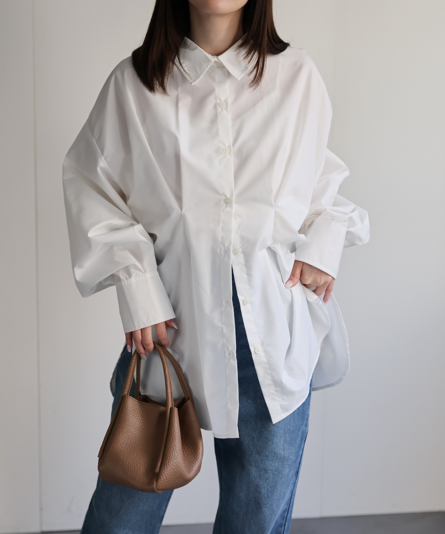 model：162cm 着用サイズ：F