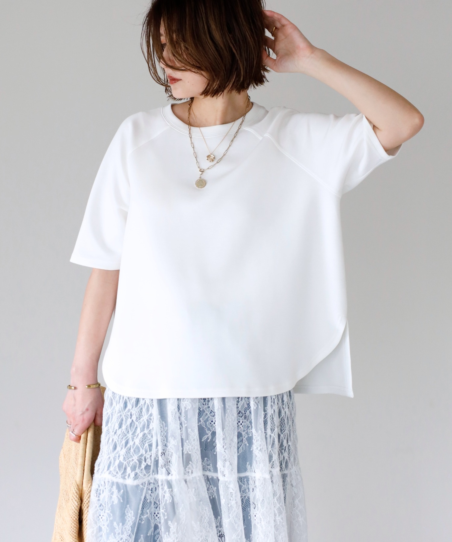 model：H158 着用サイズ：FREE