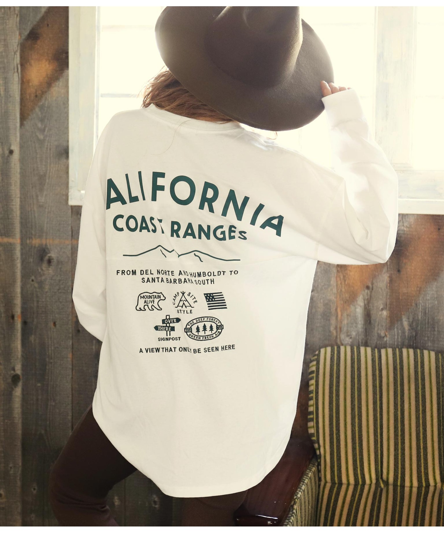 【あすつく】 欲しいの anap mimpi刺繍CALIFORNIAデザインロングスリーブTシャツ scaleprefabbricatefargione.it scaleprefabbricatefargione.it