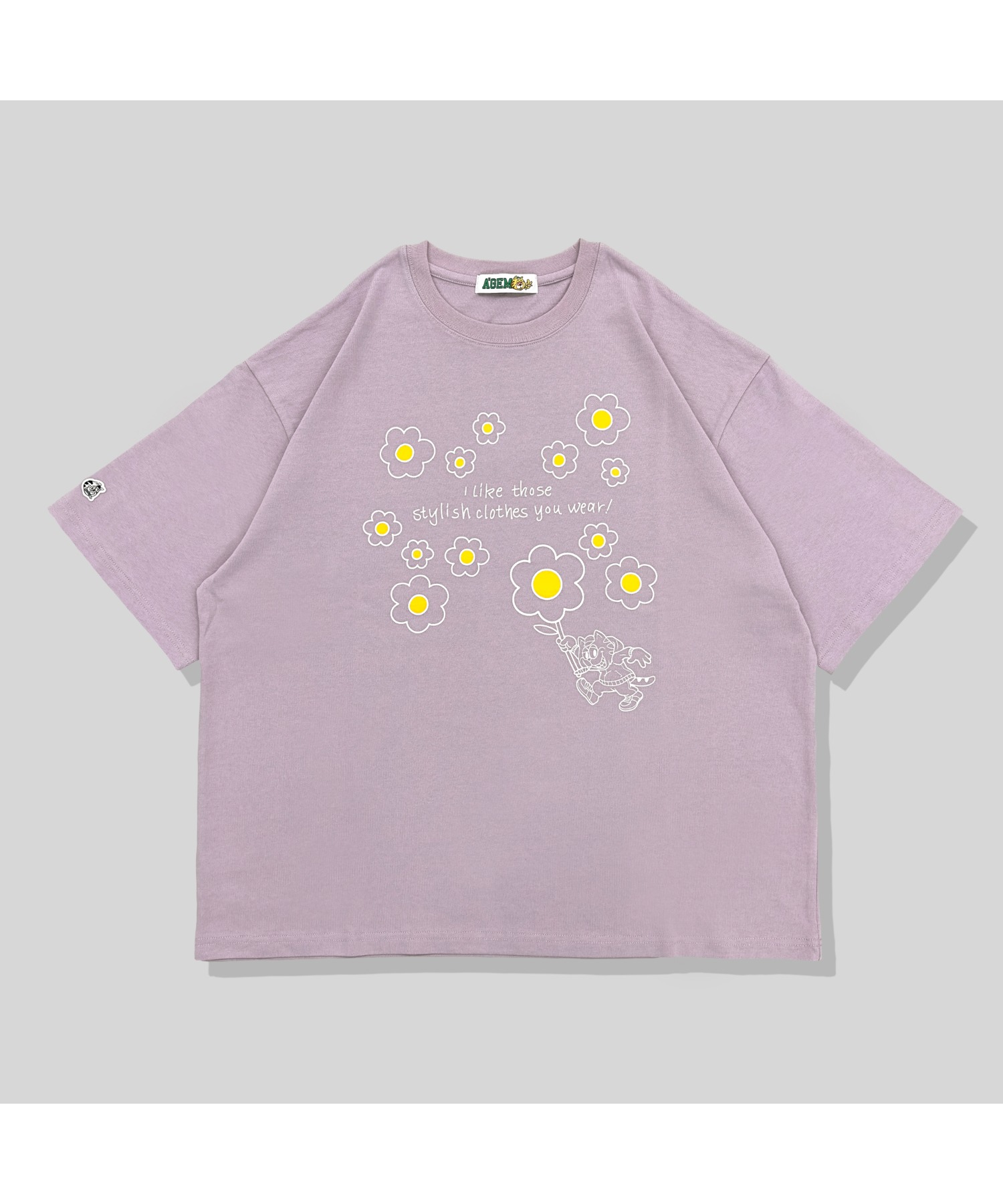 A'gem/エージェム』フラワープリント半袖Tシャツ/ハーフスリーブ