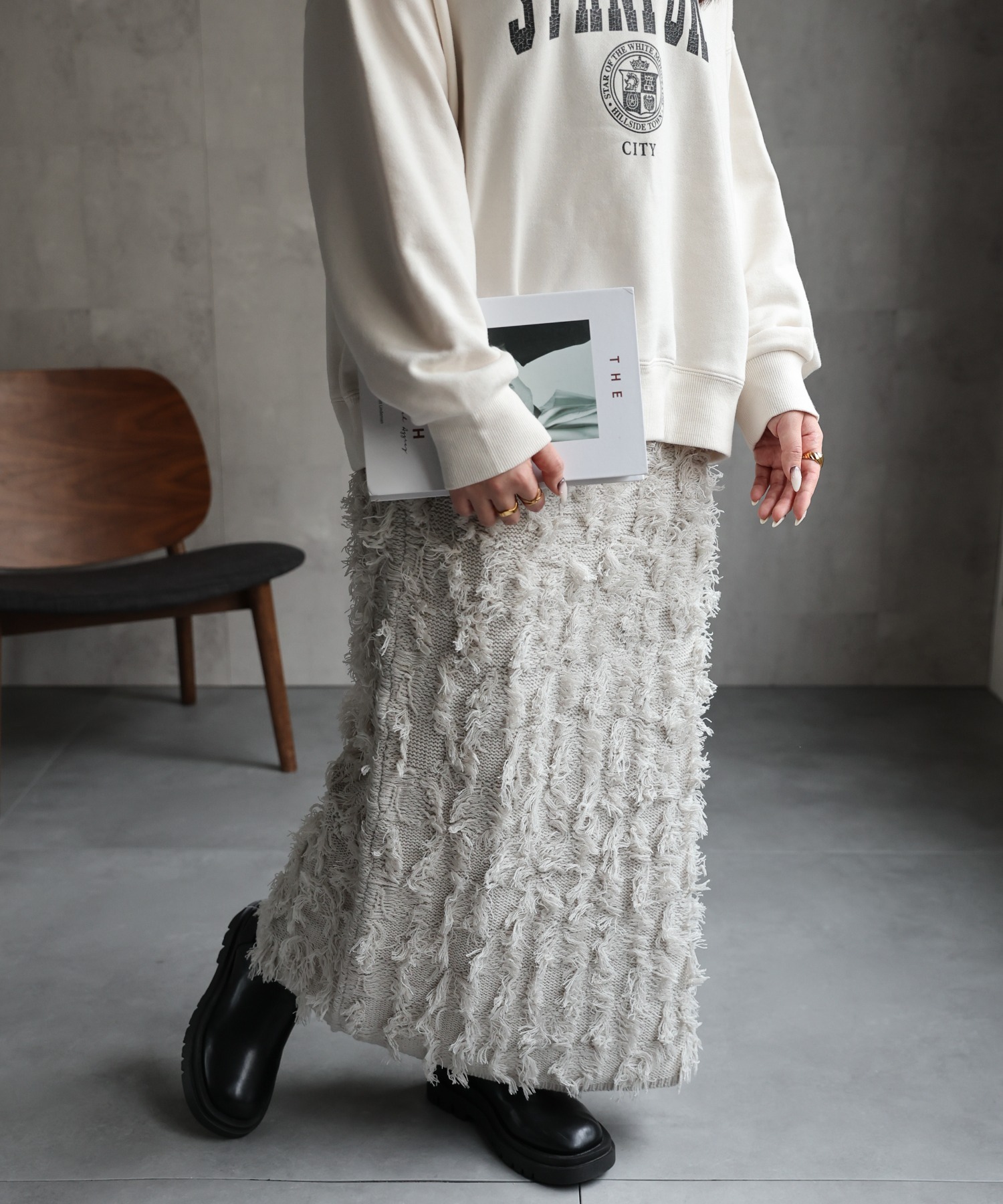 model：158cm 着用サイズ：FREE